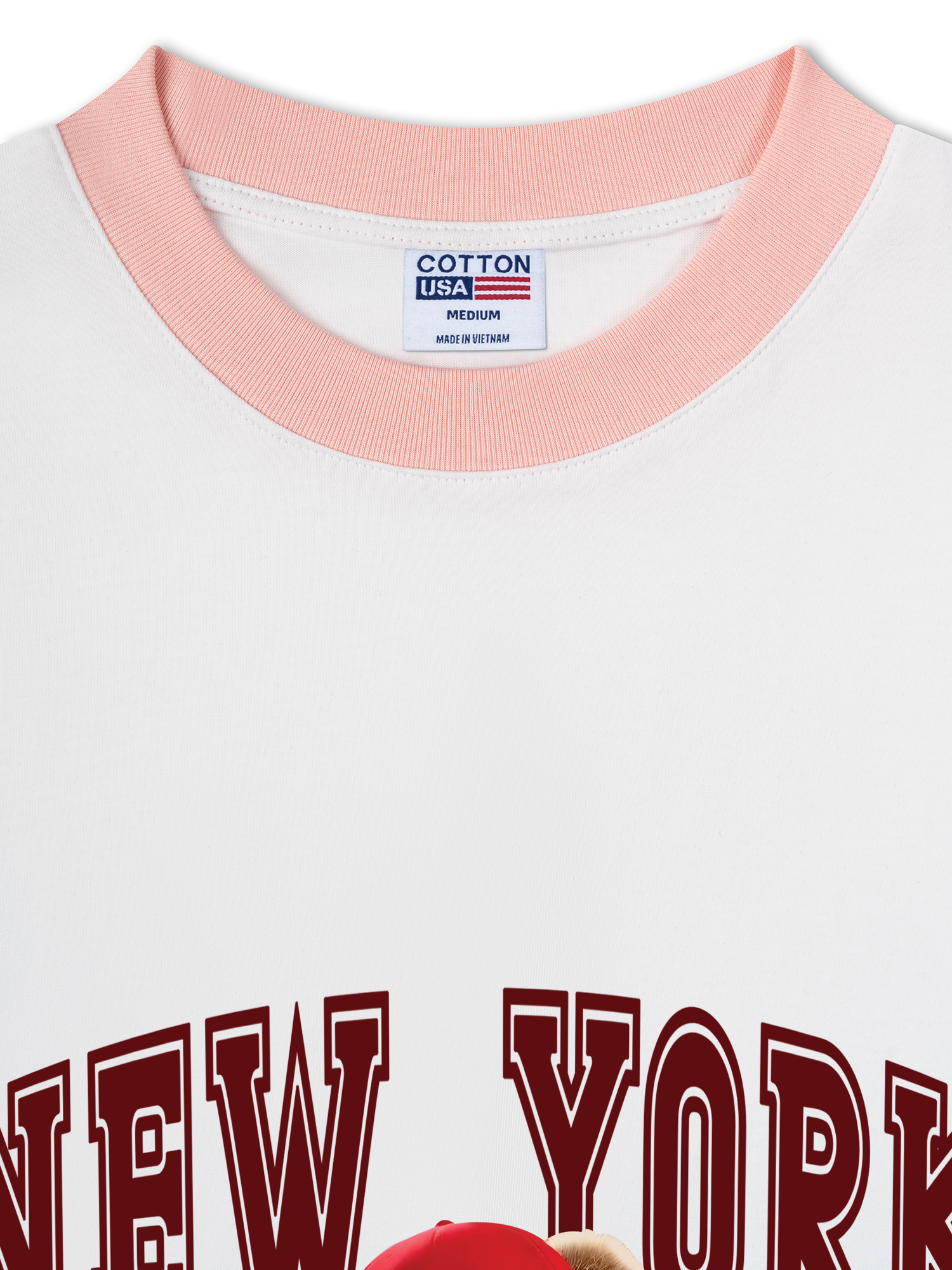 Áo Thun Ringer Relaxed Fit Baseball Authentic Teddy