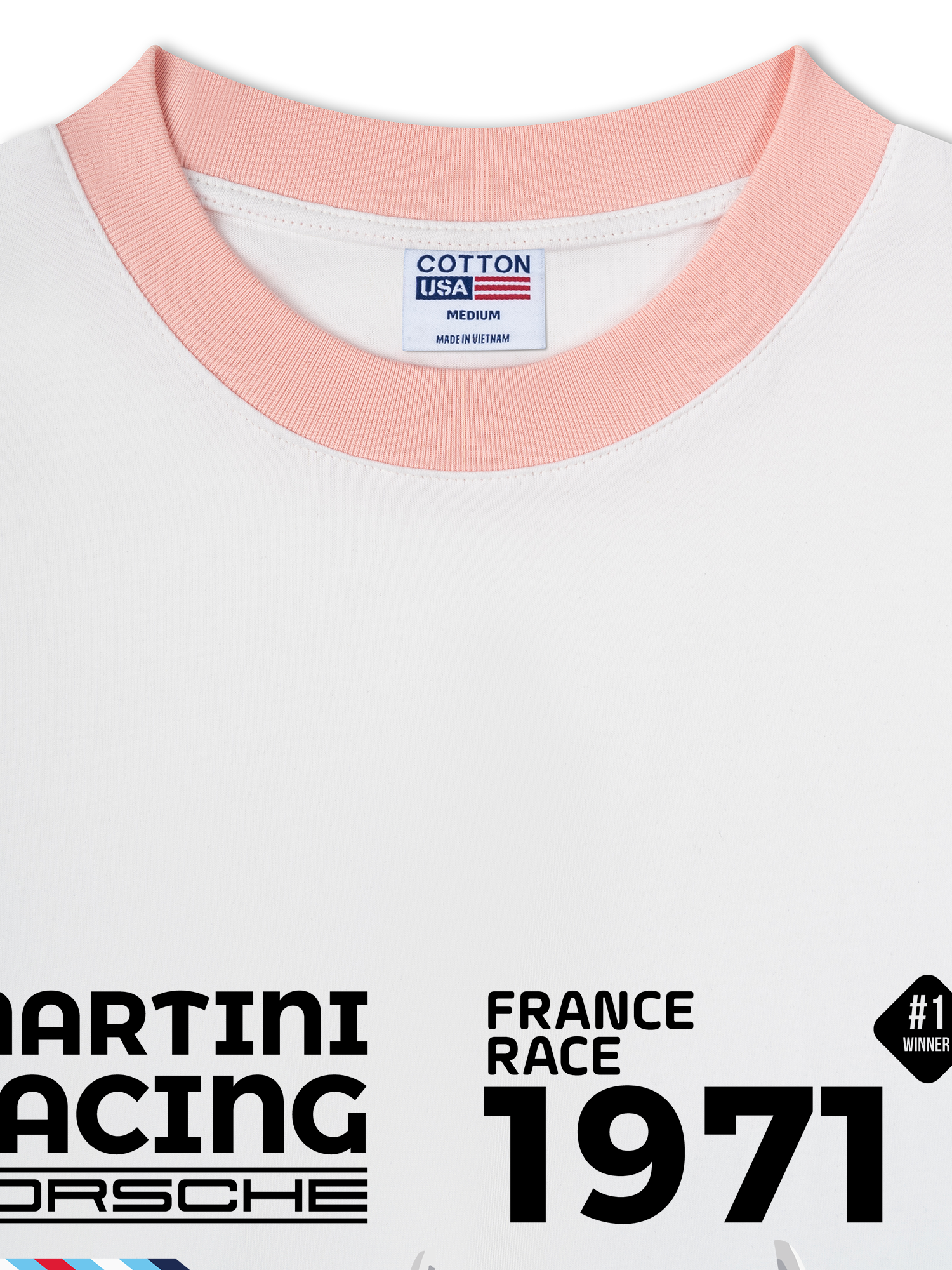 Áo Thun Ringer Relaxed Fit Porsche France Race 1971