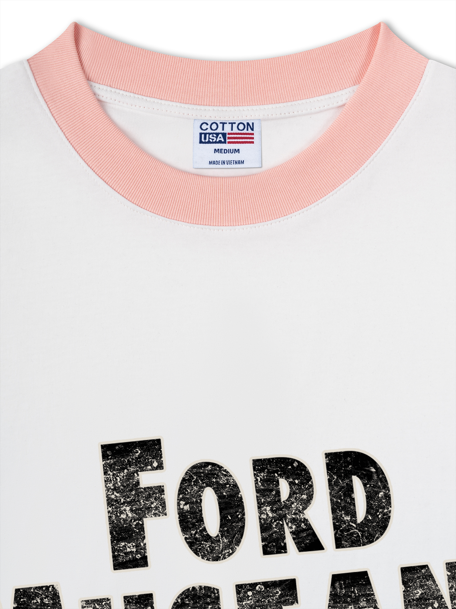 Áo Thun Ringer Relaxed Fit Mustang Retro Ford