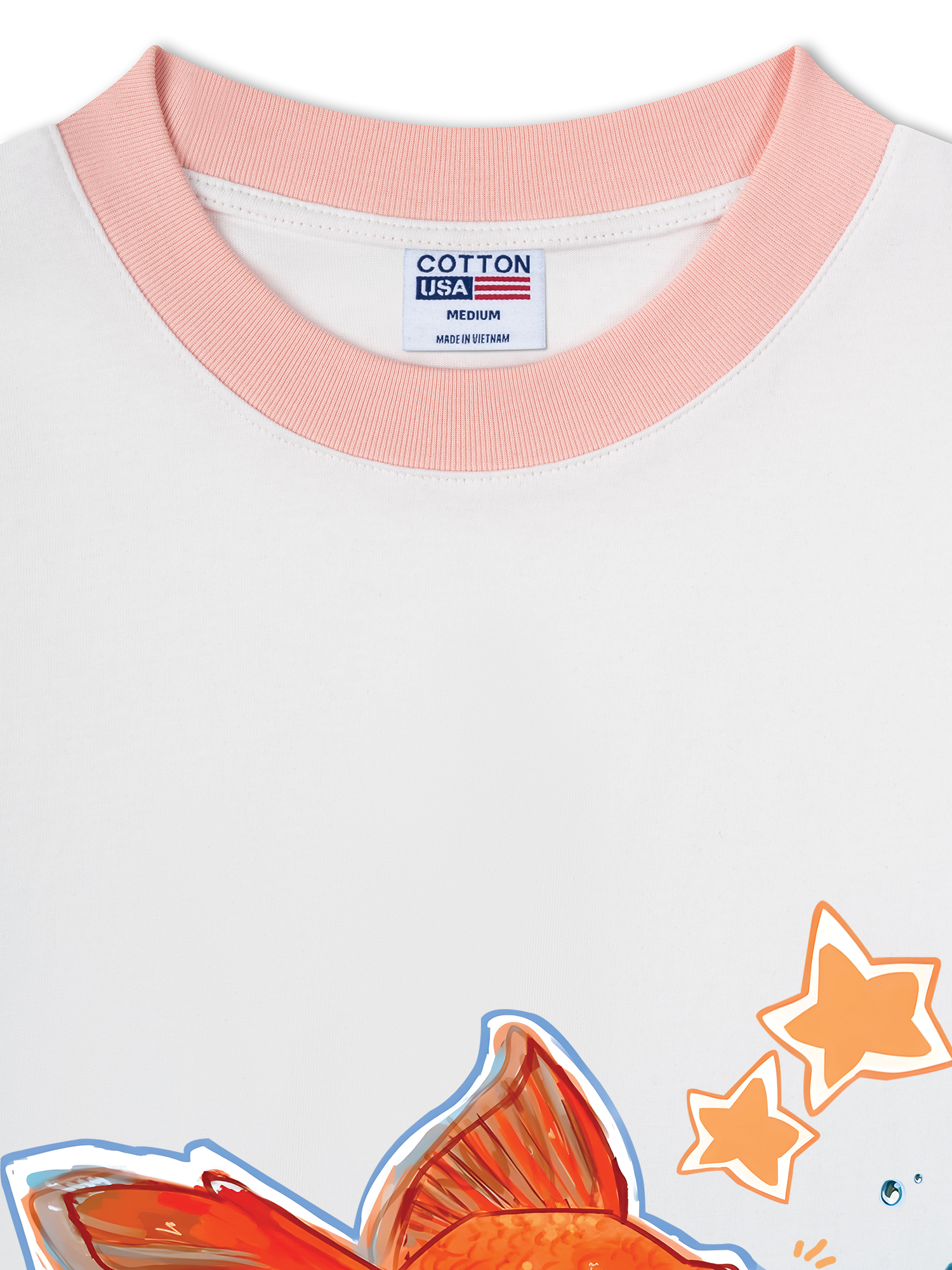 Áo Thun Ringer Relaxed Fit Tropical Goldfish