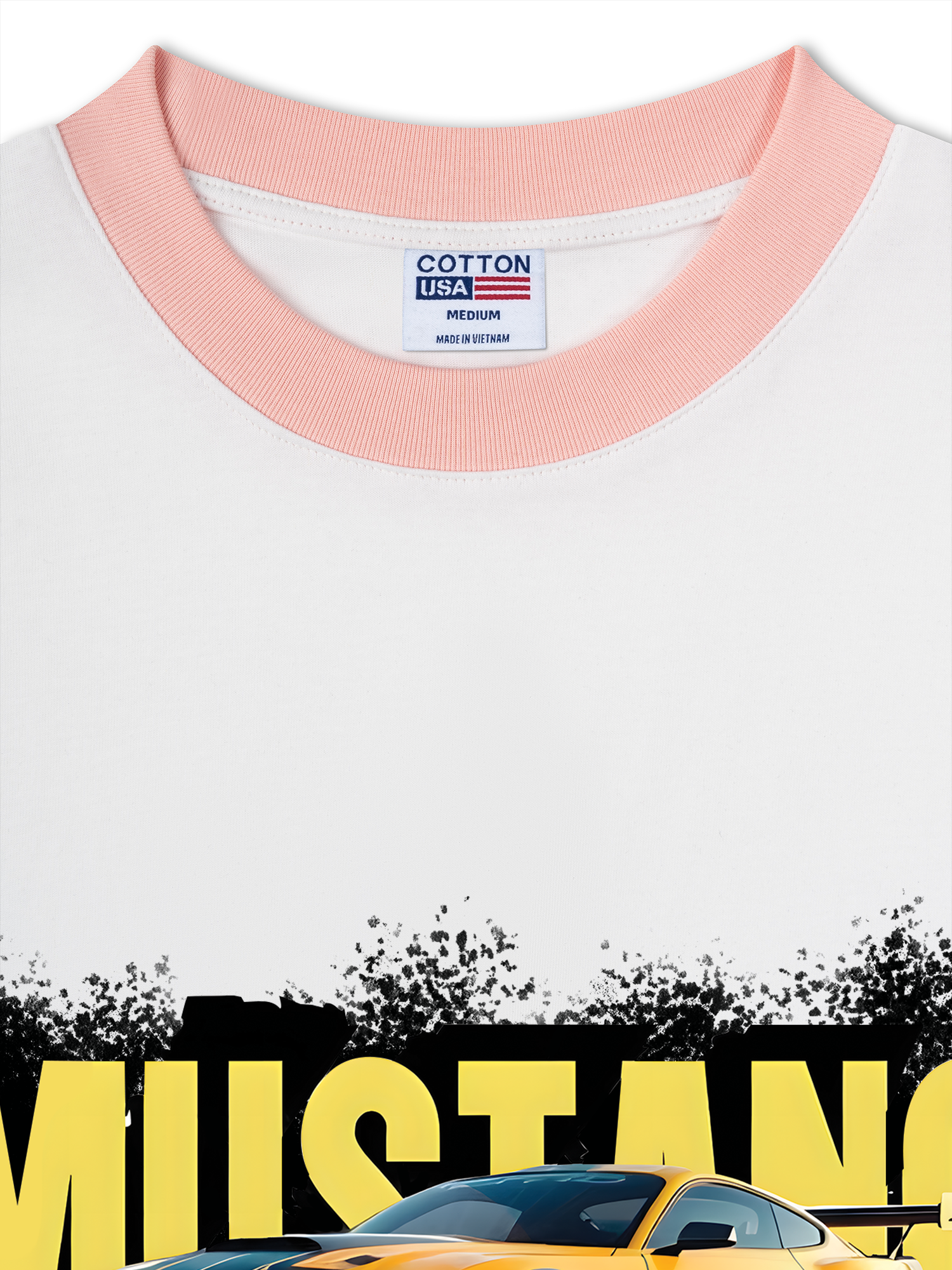 Áo Thun Ringer Relaxed Fit Mustang Yellow Version