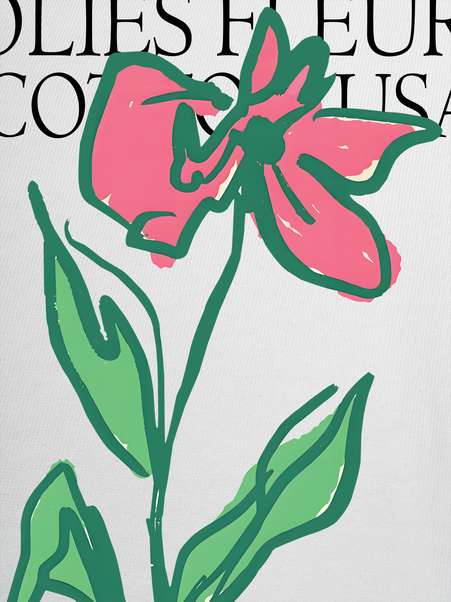 Áo Thun Ringer Relaxed Fit Floral Jolies Fleurs