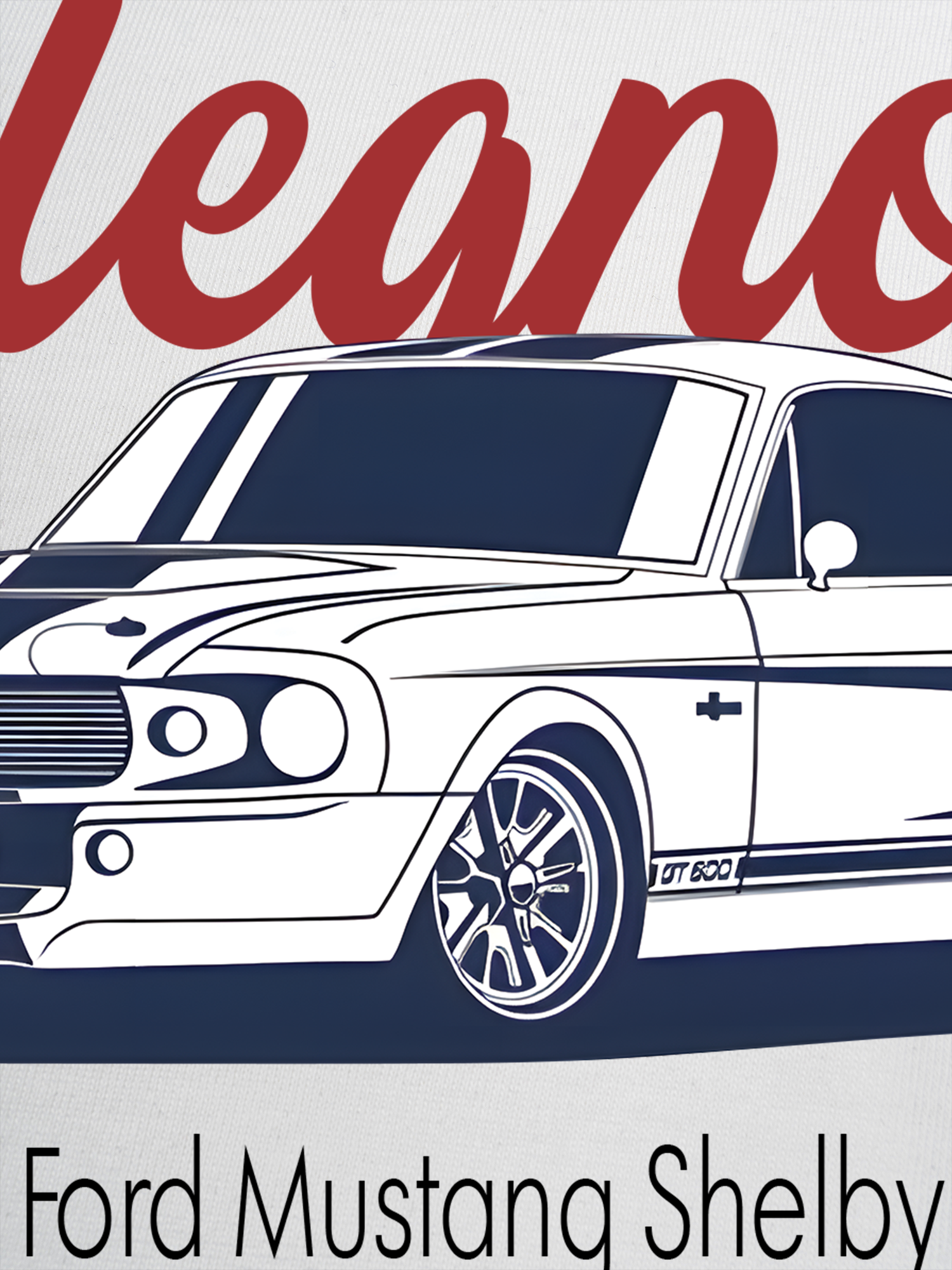 Áo Thun Ringer Relaxed Fit Mustang 1967 Ford