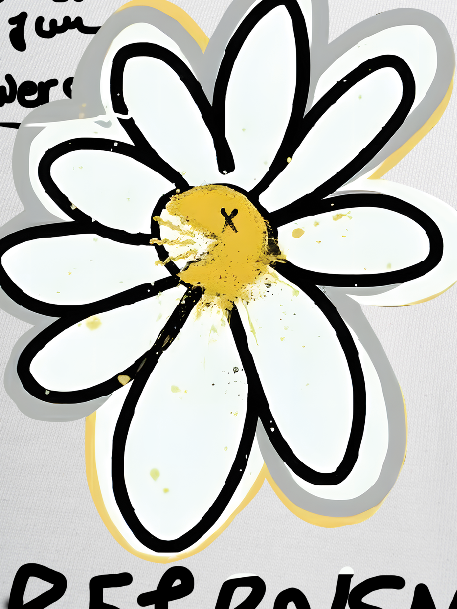 Áo Thun Ringer Relaxed Fit Cotton Usa Daisy Flower