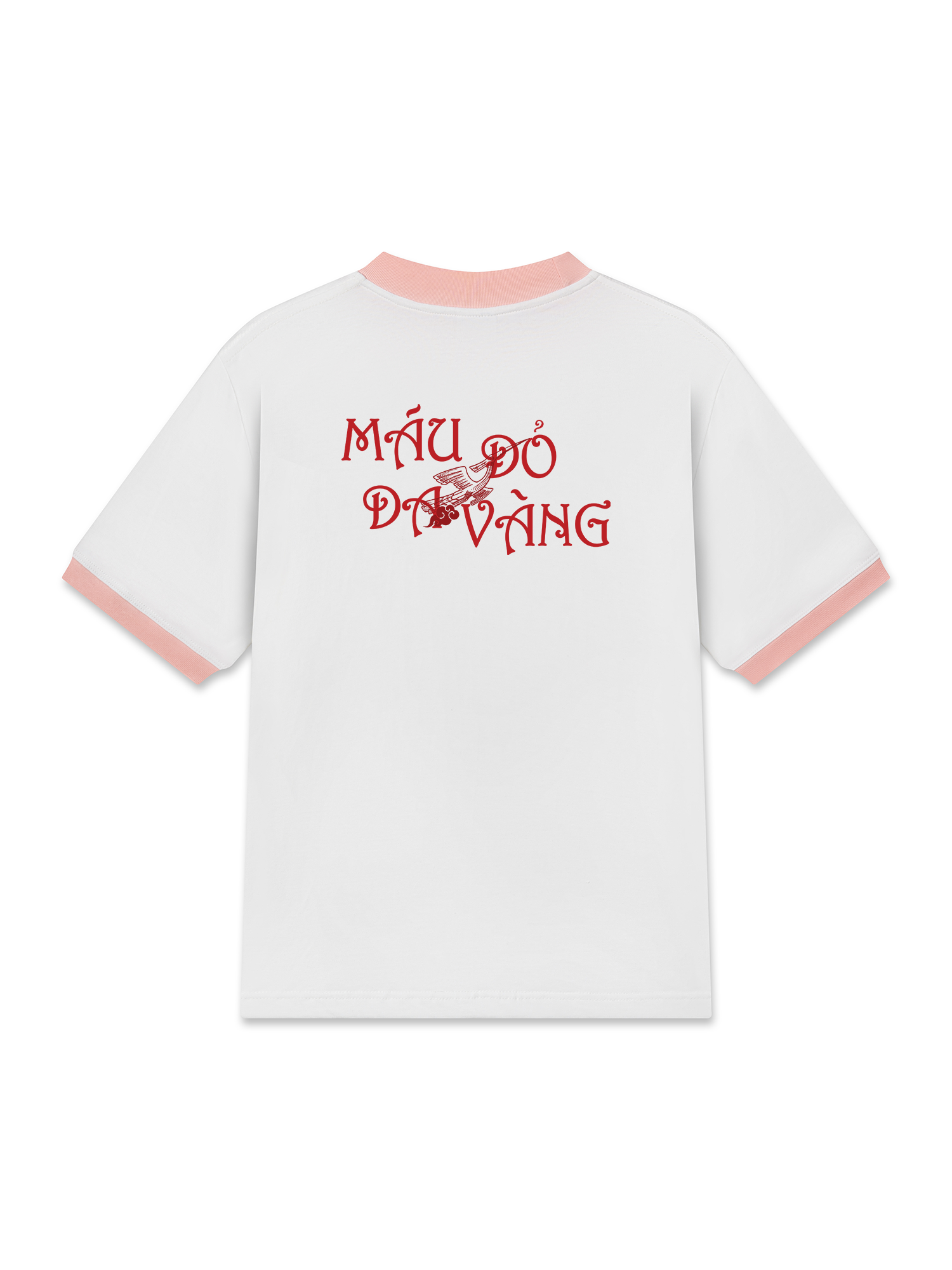 Áo Thun Ringer Relaxed Fit Người Việt - Máu Đỏ Da Vàng