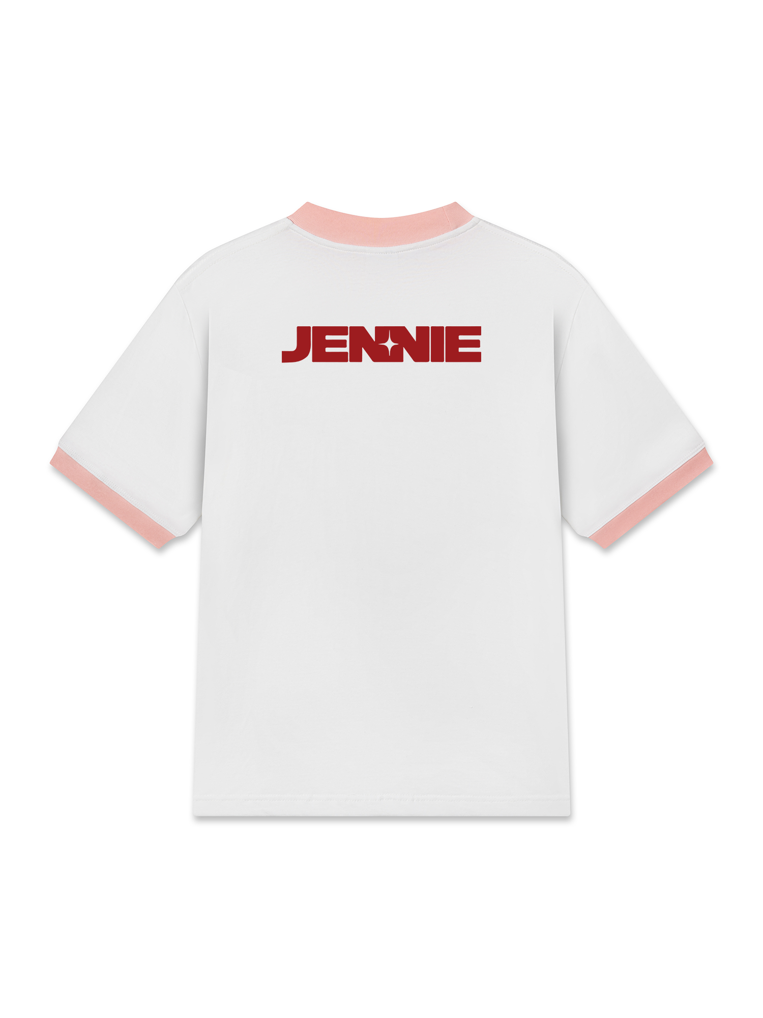 Áo Thun Ringer Relaxed Fit Black Pink Like Jenie