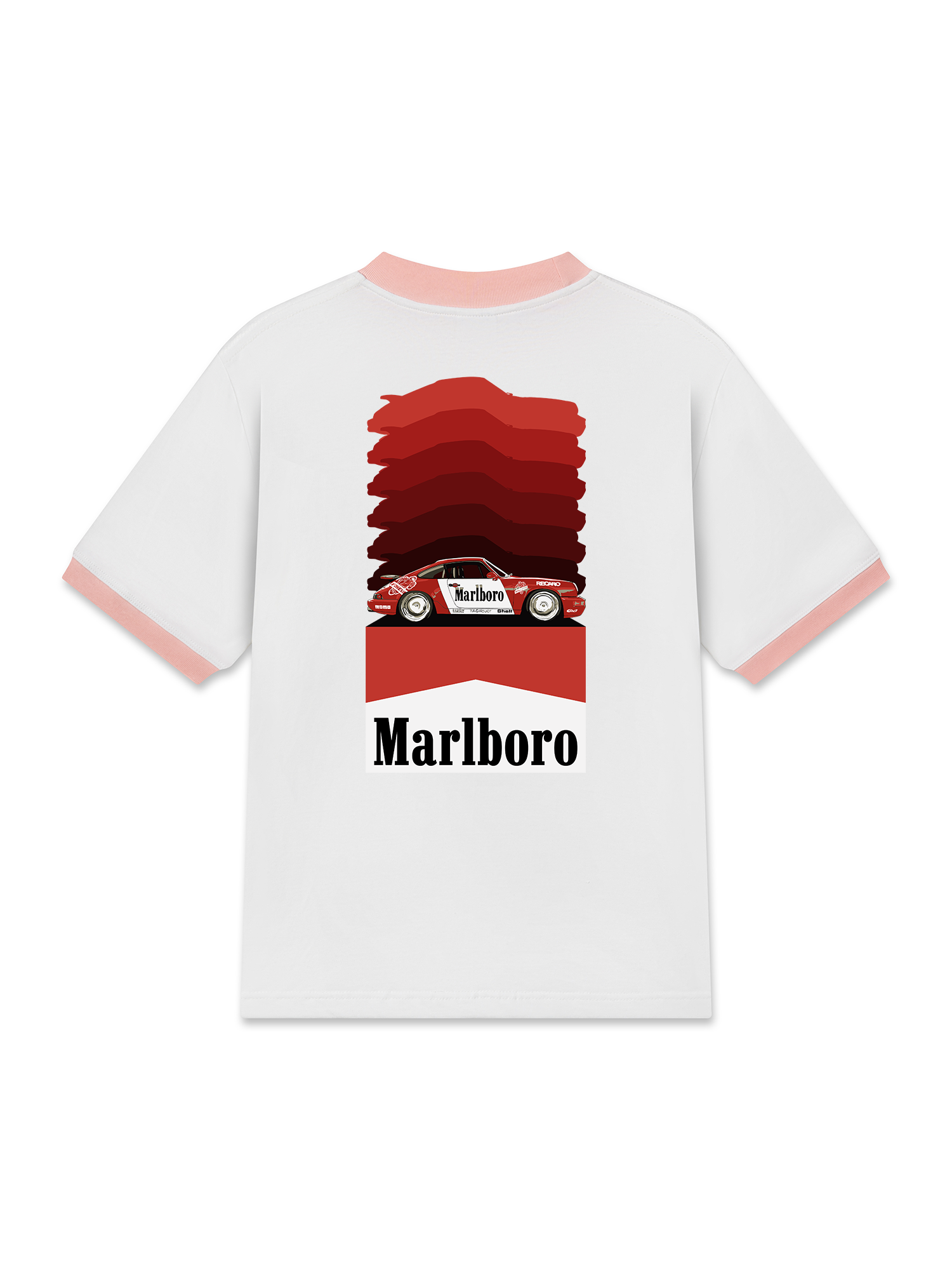Áo Thun Ringer Relaxed Fit Marlboro Gradient Racing