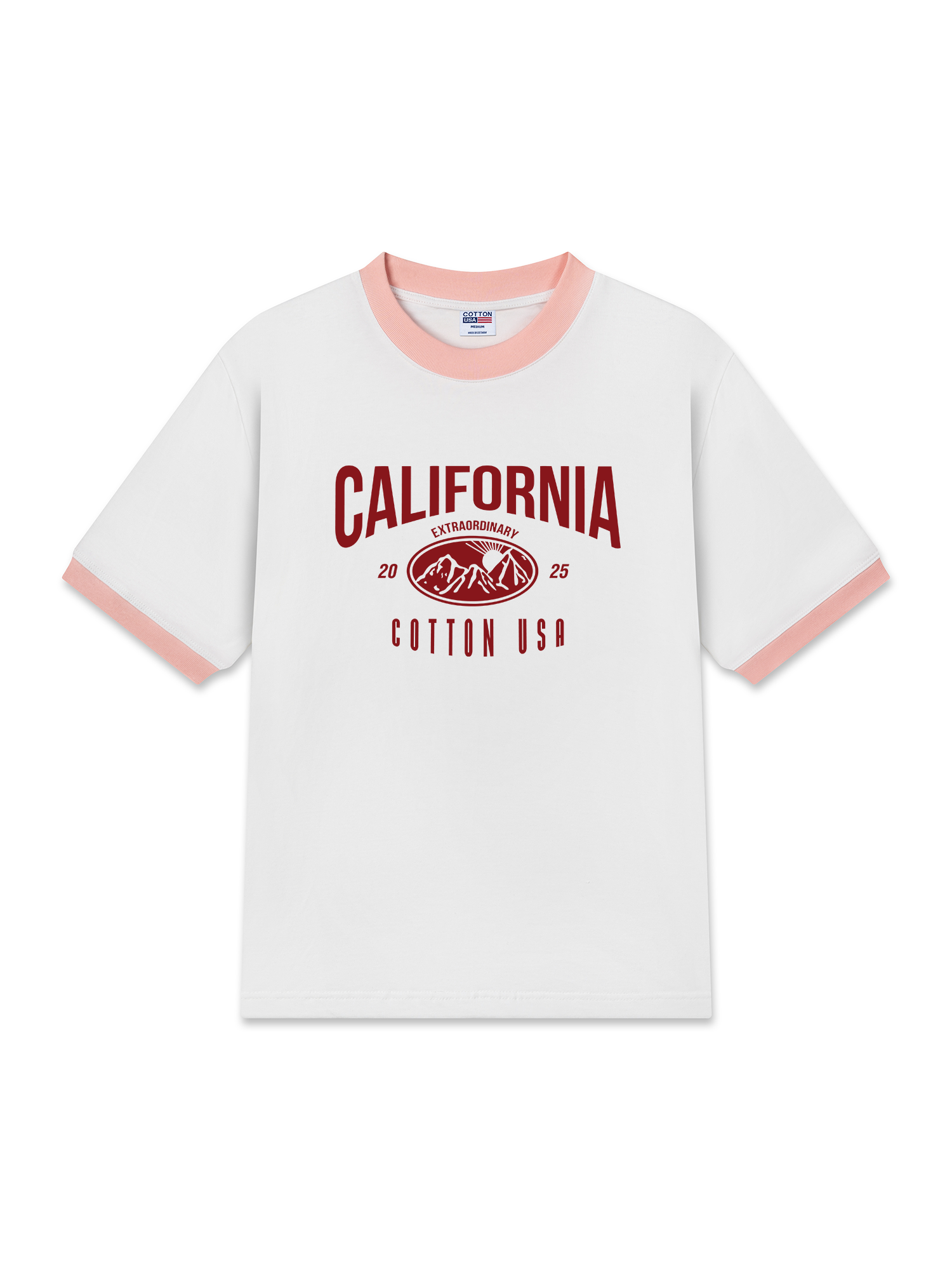 Áo Thun Ringer Relaxed Fit USA California Extraordinary