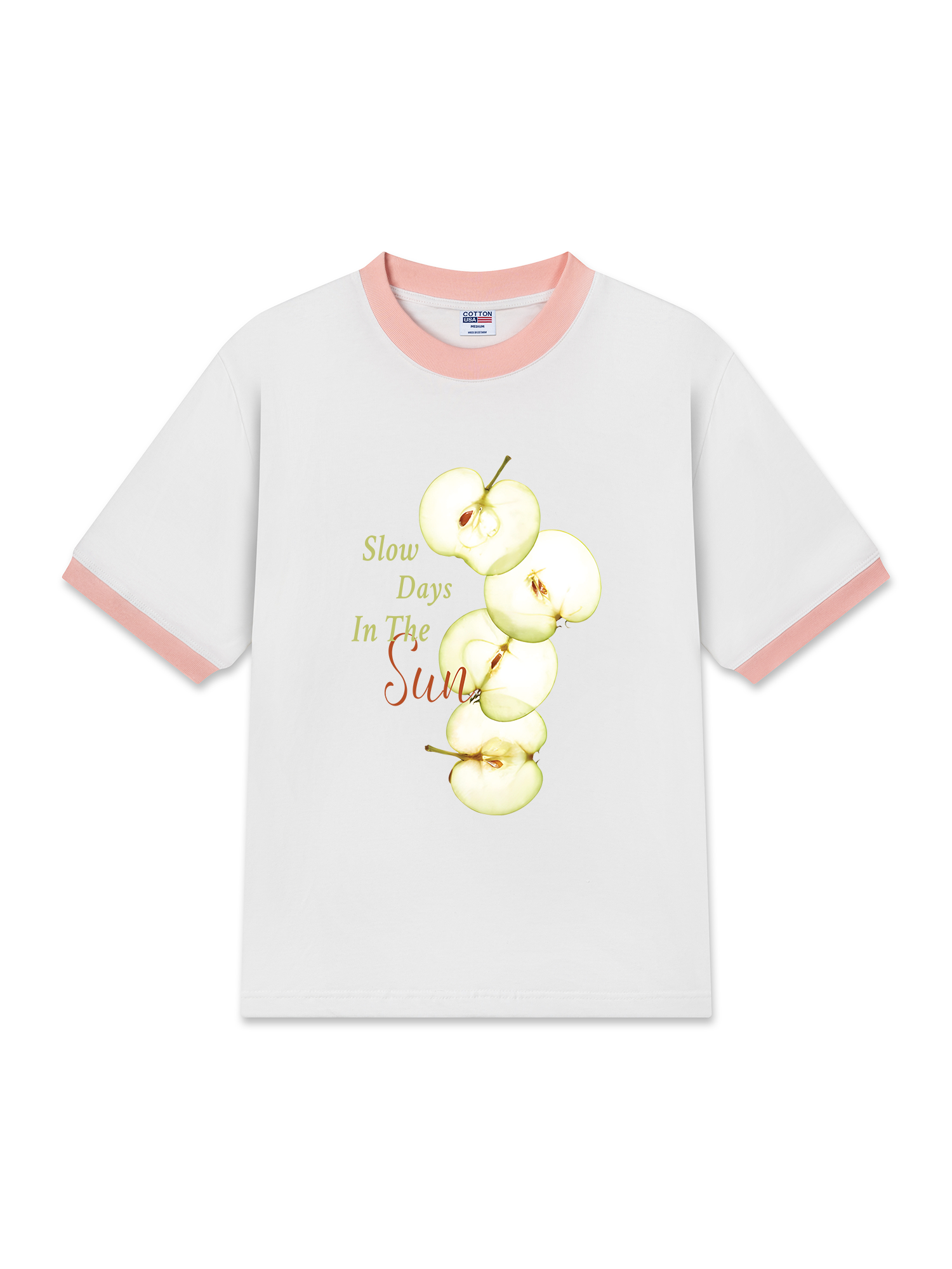 Áo Thun Ringer Relaxed Fit Tropical Slow Days In The Sun