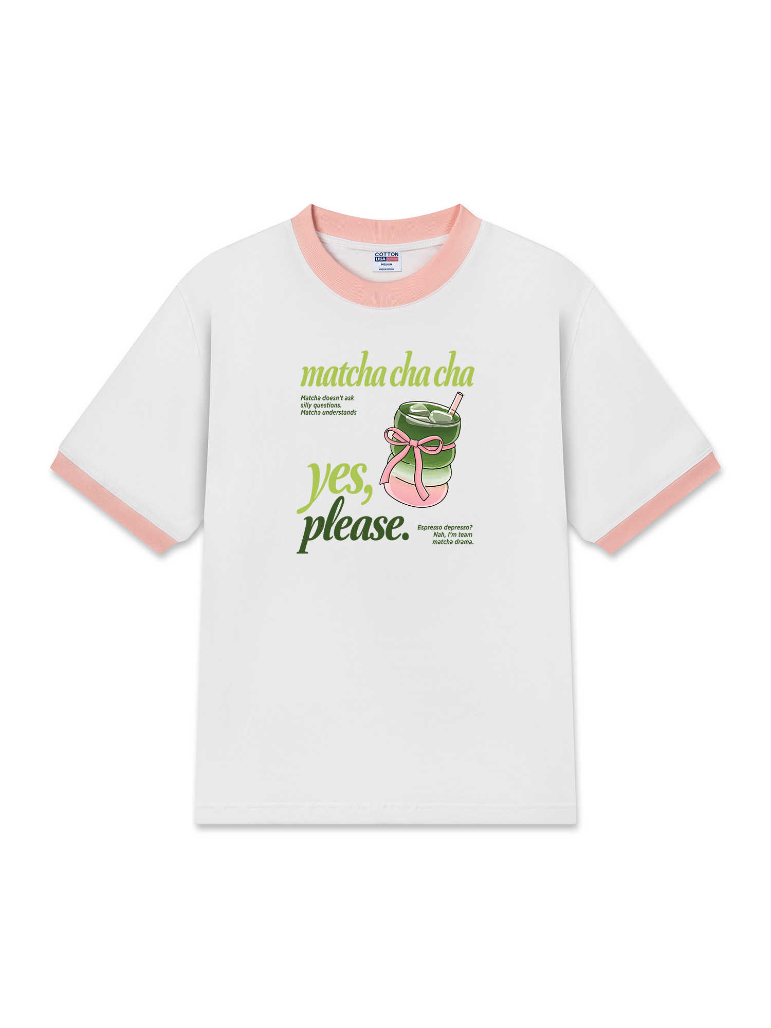 Áo Thun Ringer Relaxed Fit Matcha Understand