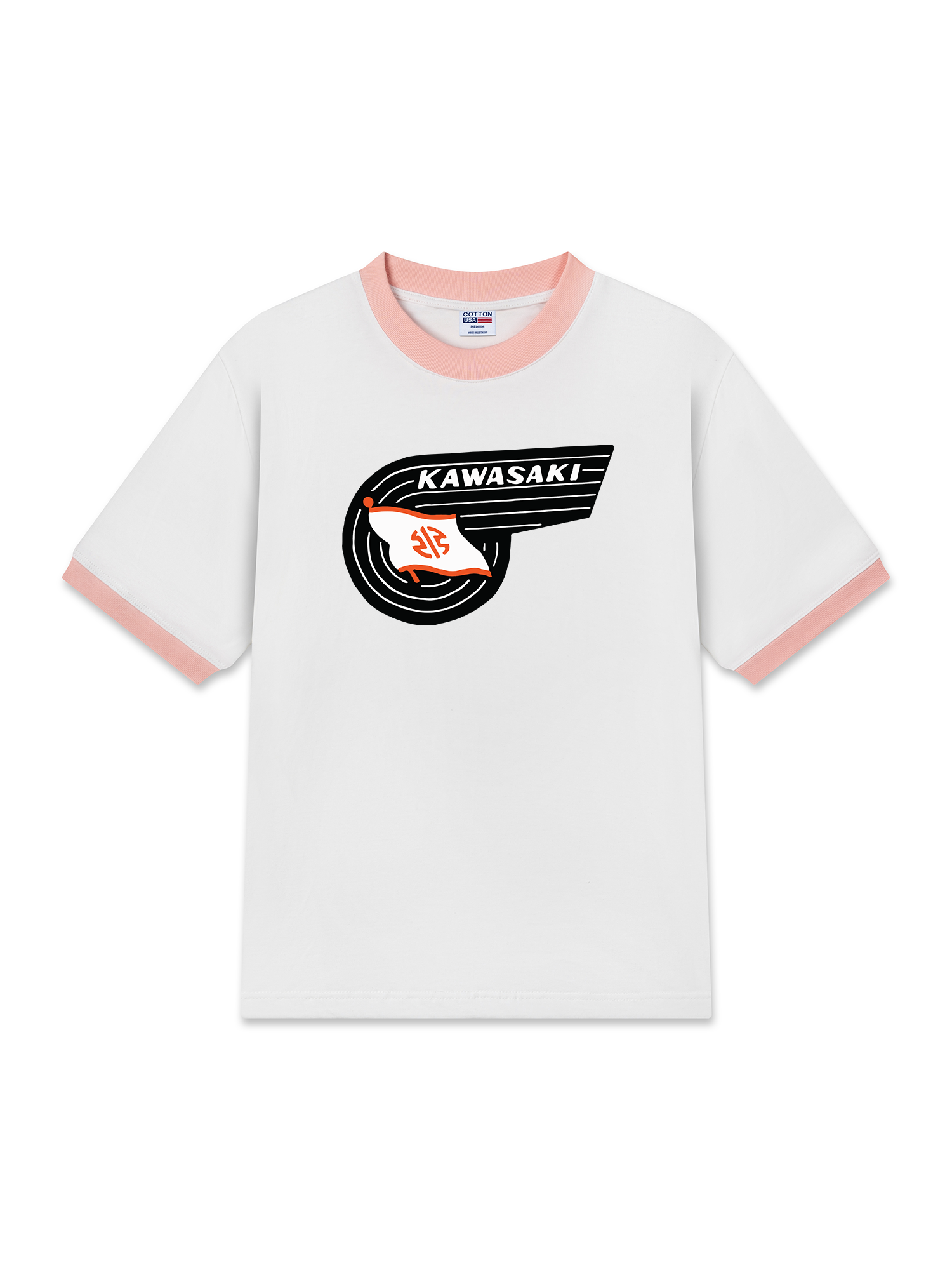 Áo Thun Ringer Relaxed Fit Kawasaki Spirit