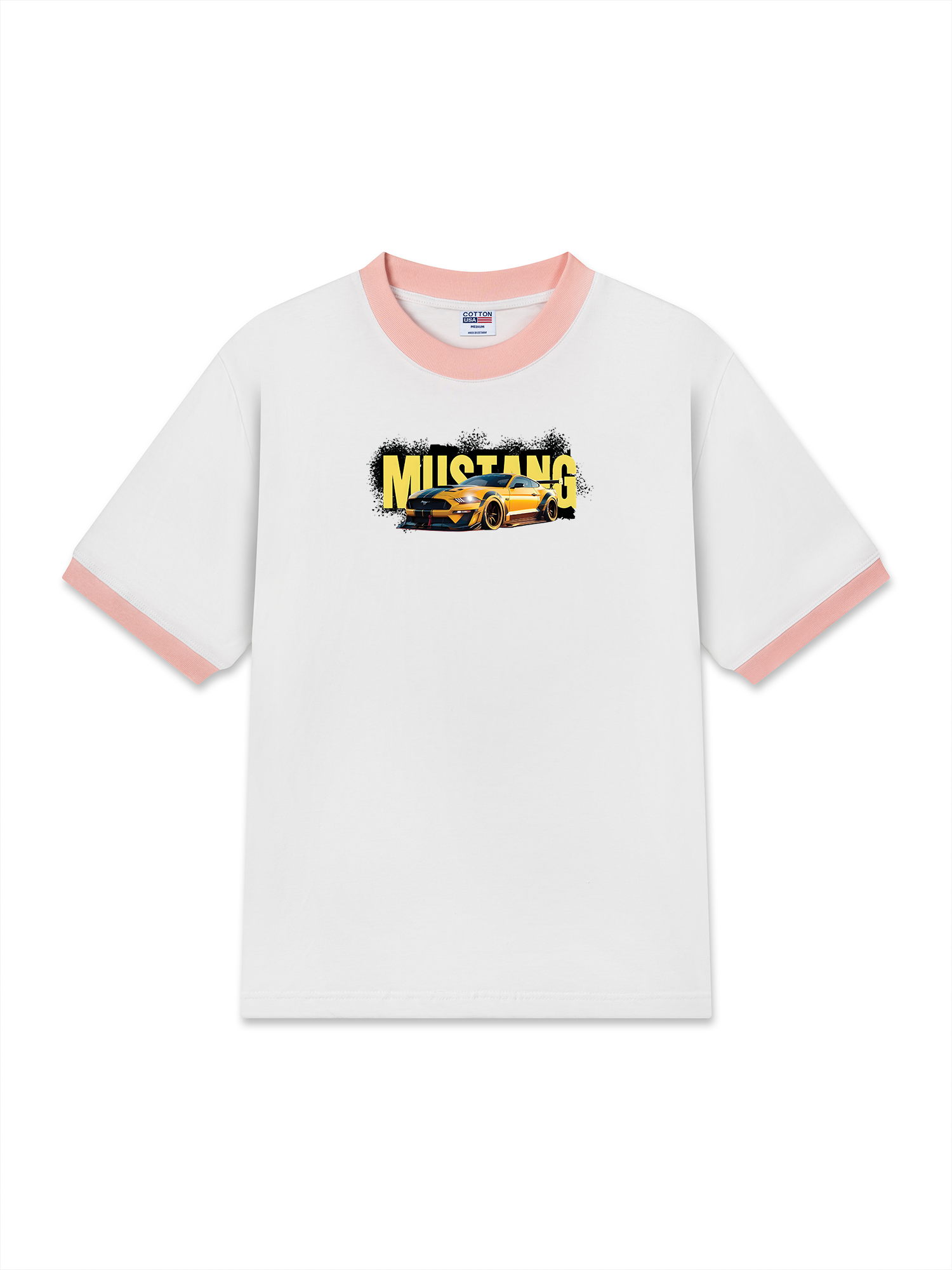 Áo Thun Ringer Relaxed Fit Mustang Yellow Version