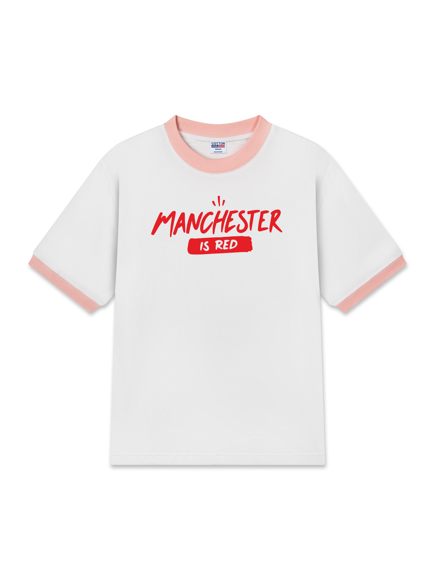 Áo Thun Ringer Relaxed Fit Manchester Is Red