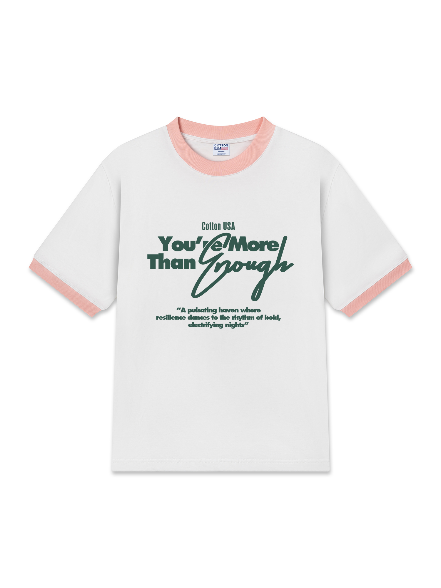 Áo Thun Ringer Relaxed Fit USA More Than Enough