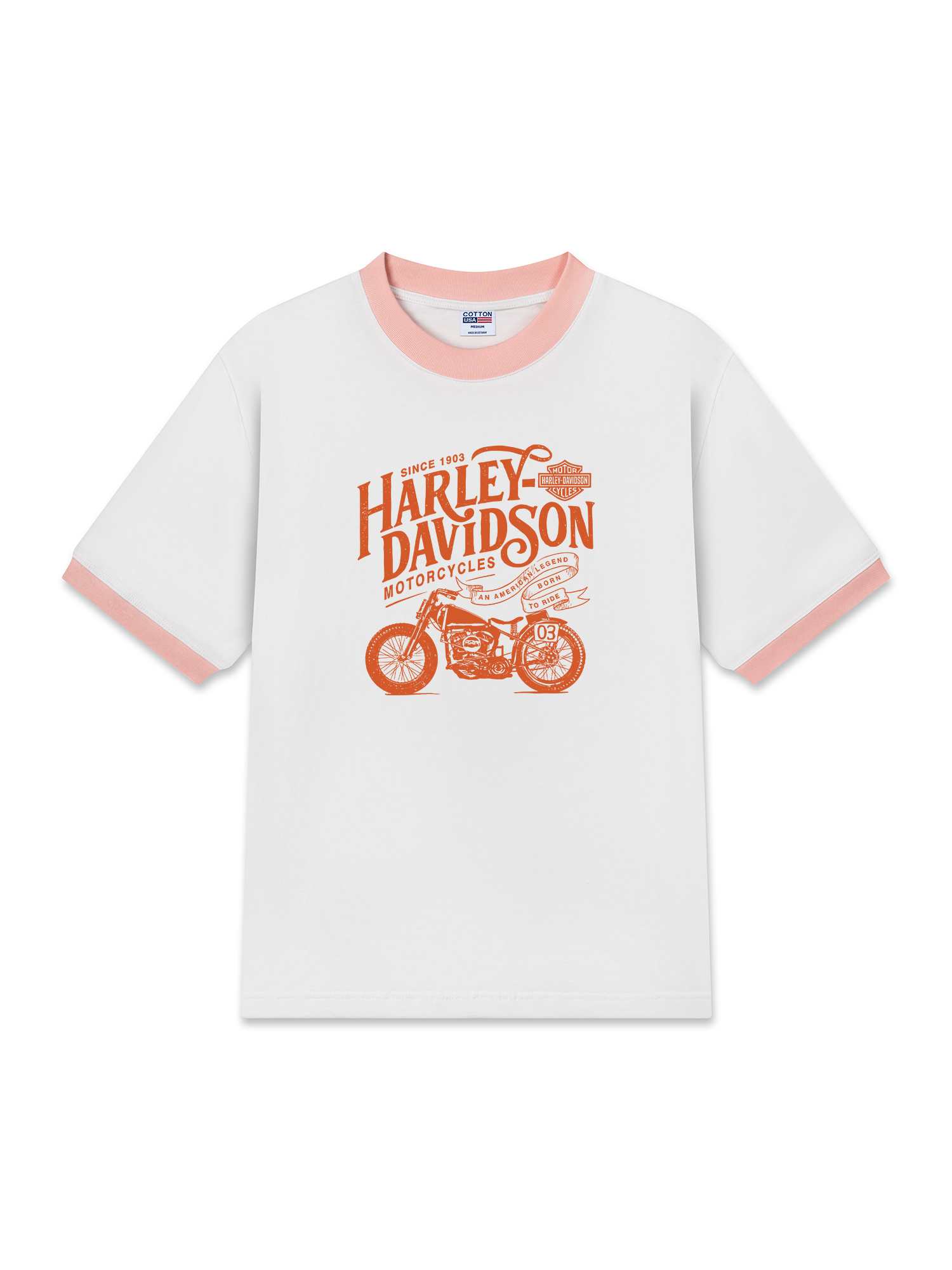 Áo Thun Ringer Relaxed Fit Motorcycles Harley Davidson