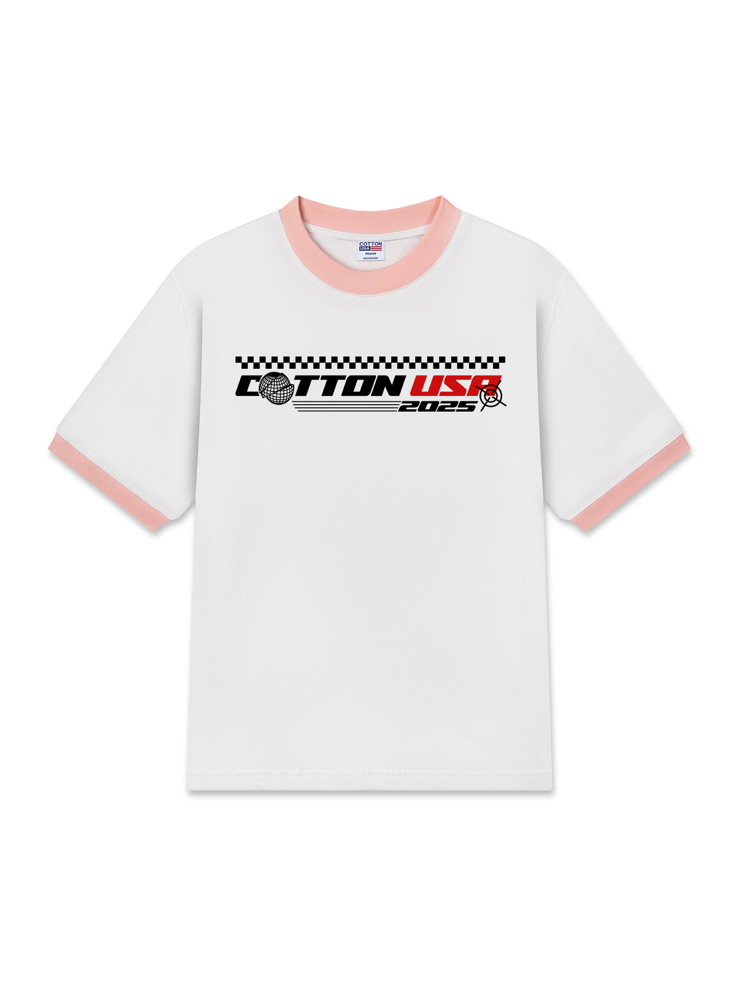 Áo Thun Ringer Relaxed Fit USA Target Mode