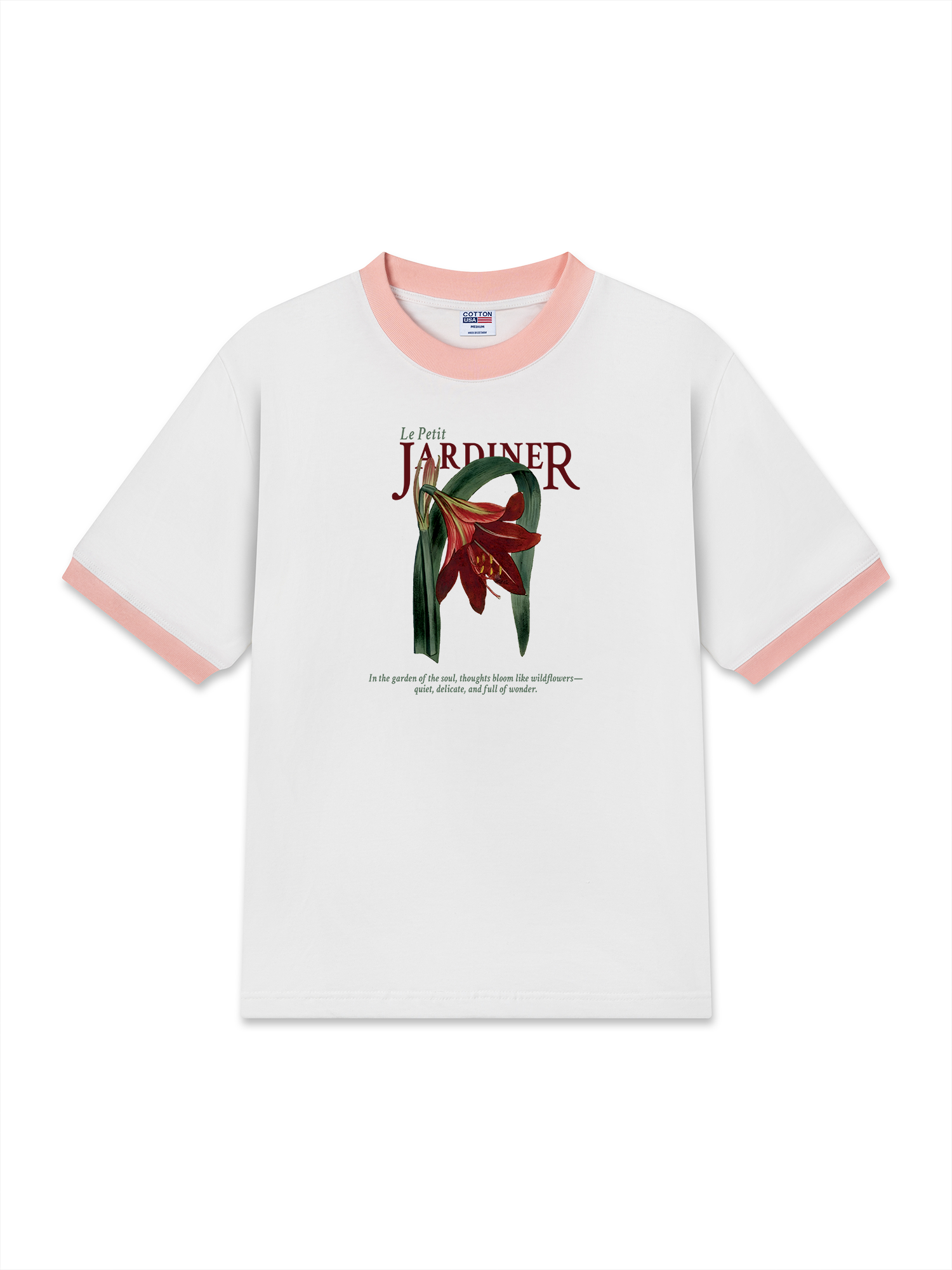 Áo Thun Ringer Relaxed Fit Le Petit Jardiner