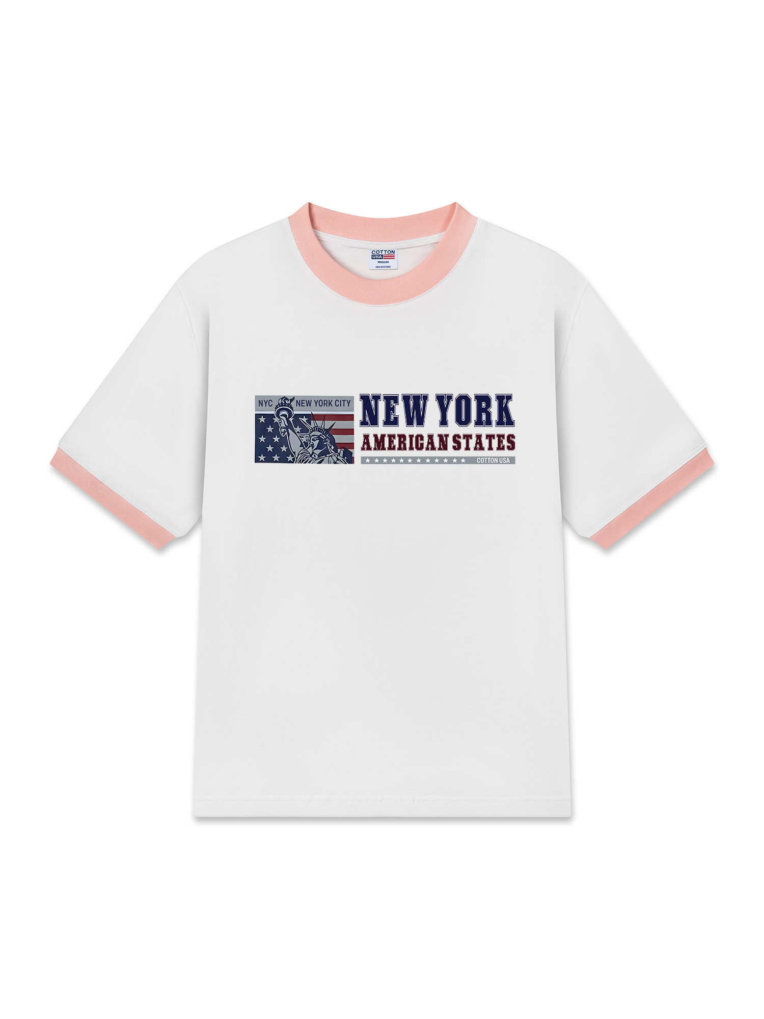 Áo Thun Ringer Relaxed Fit USA New York City