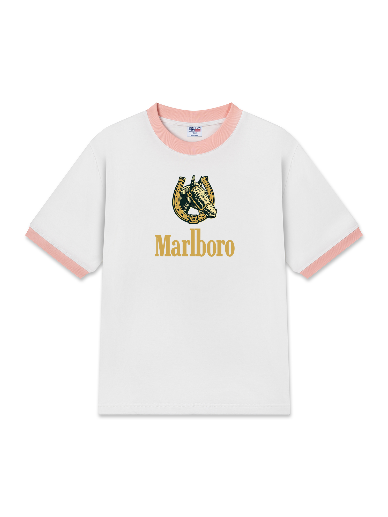 Áo Thun Ringer Relaxed Fit Marlboro Horse Shoe