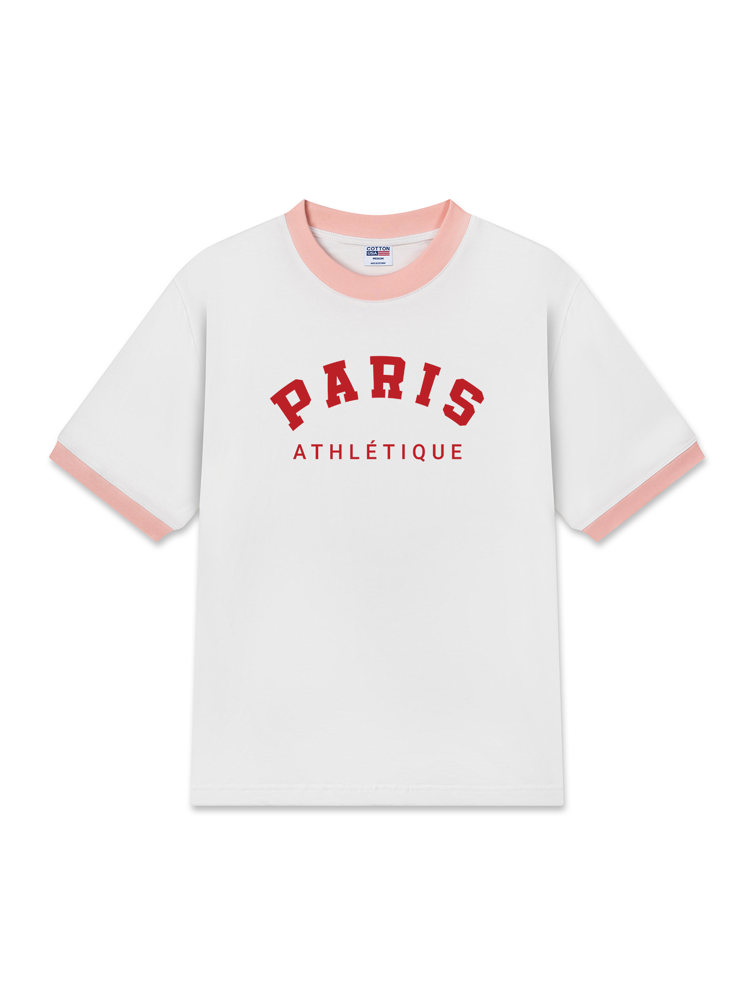Áo Thun Ringer Relaxed Fit City Paris Athletique