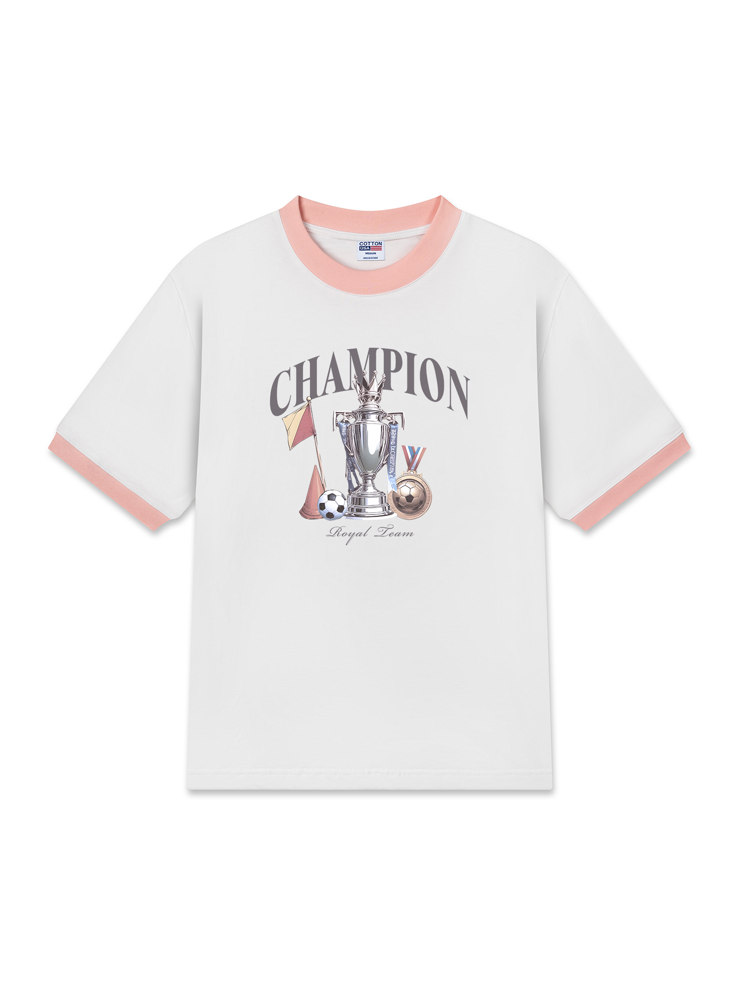 Áo Thun Ringer Relaxed Fit Champions Royal Team