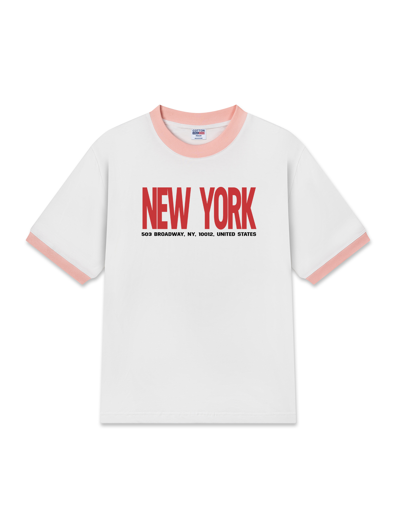 Áo Thun Ringer Relaxed Fit City New York
