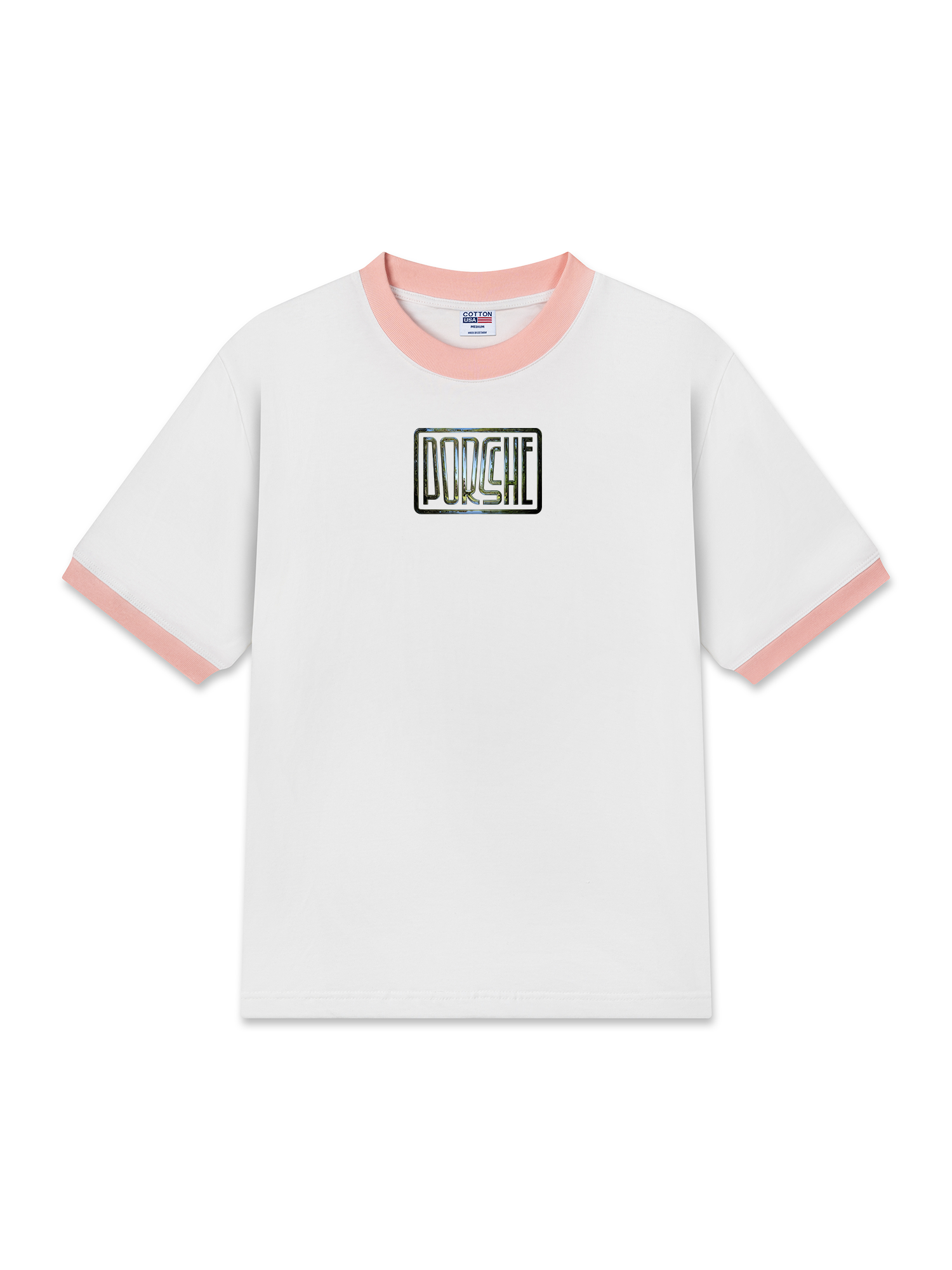 Áo Thun Ringer Relaxed Fit Porsche Chrome Sign