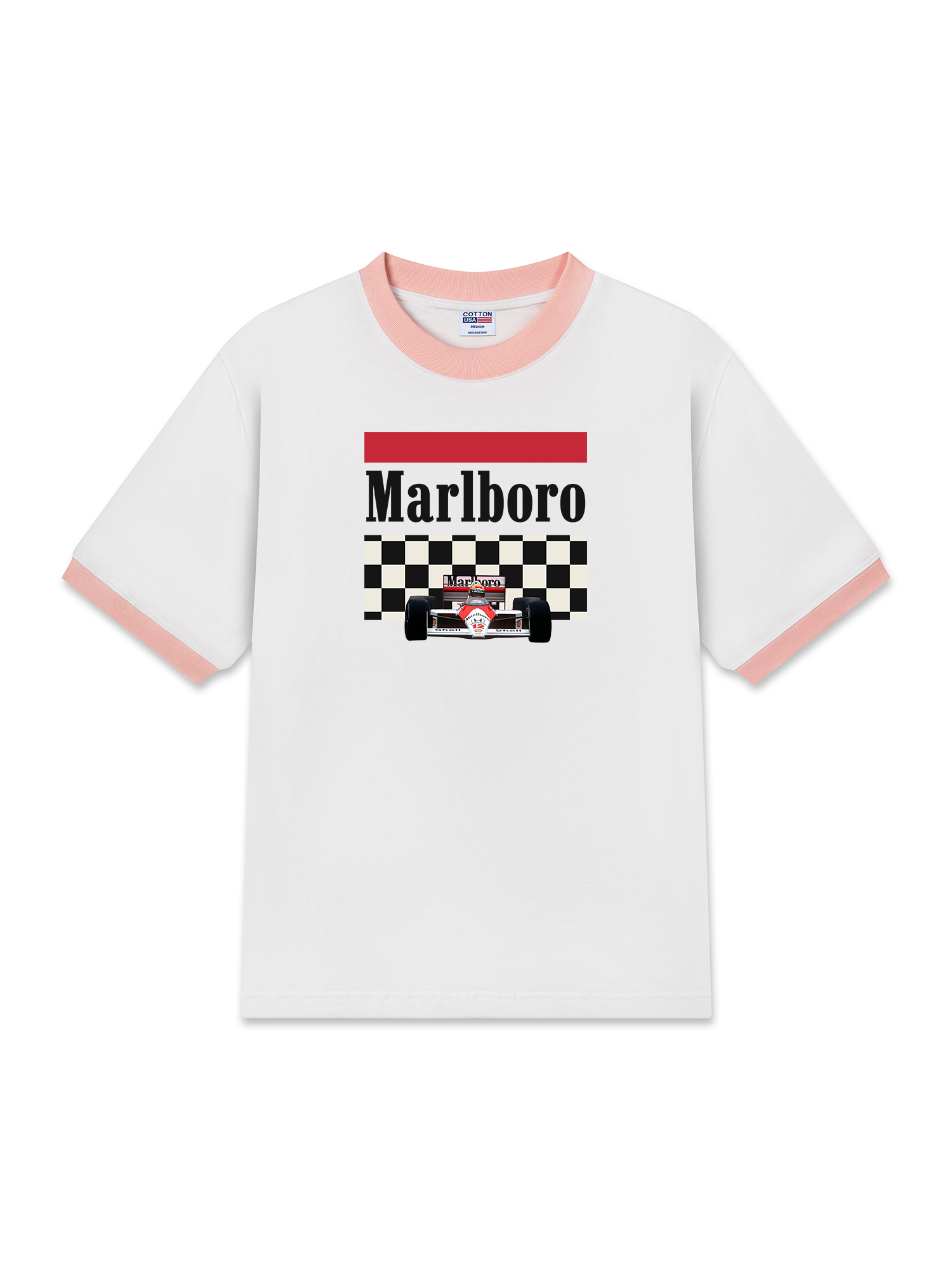 Áo Thun Ringer Relaxed Fit Marlboro F1 Honda
