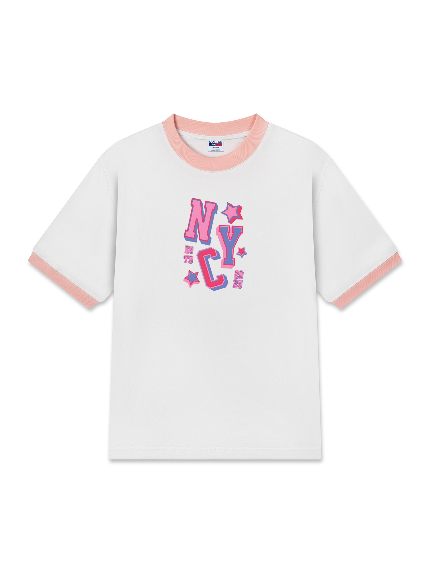 Áo Thun Ringer Relaxed Fit City NYC