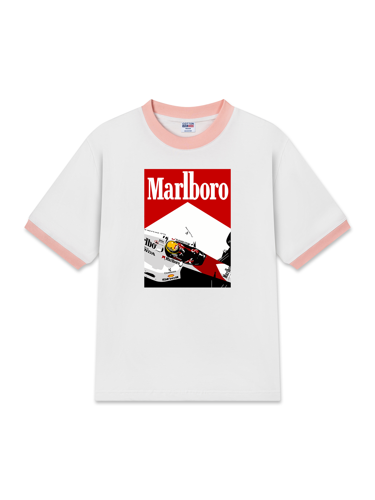 Áo Thun Ringer Relaxed Fit Marlboro F1 Racer