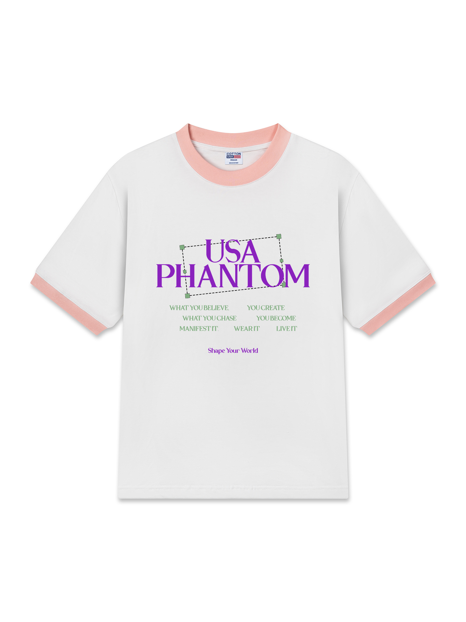 Áo Thun Ringer Relaxed Fit USA Phantom Chase