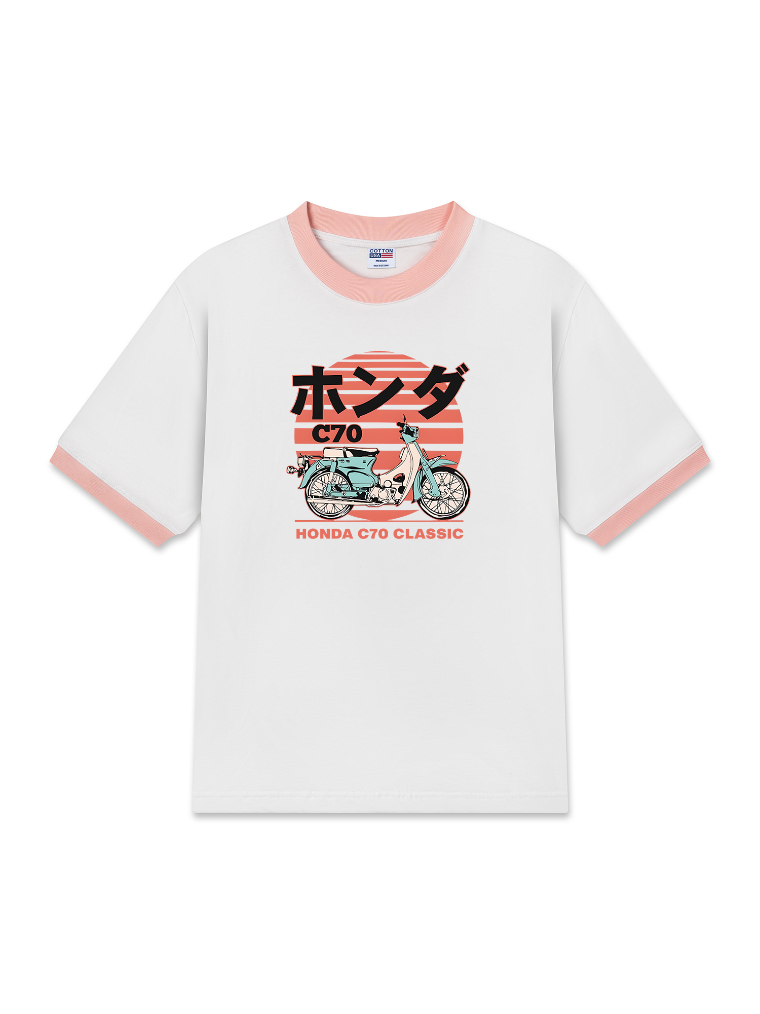 Áo Thun Ringer Relaxed Fit Honda C70 CLASSIC