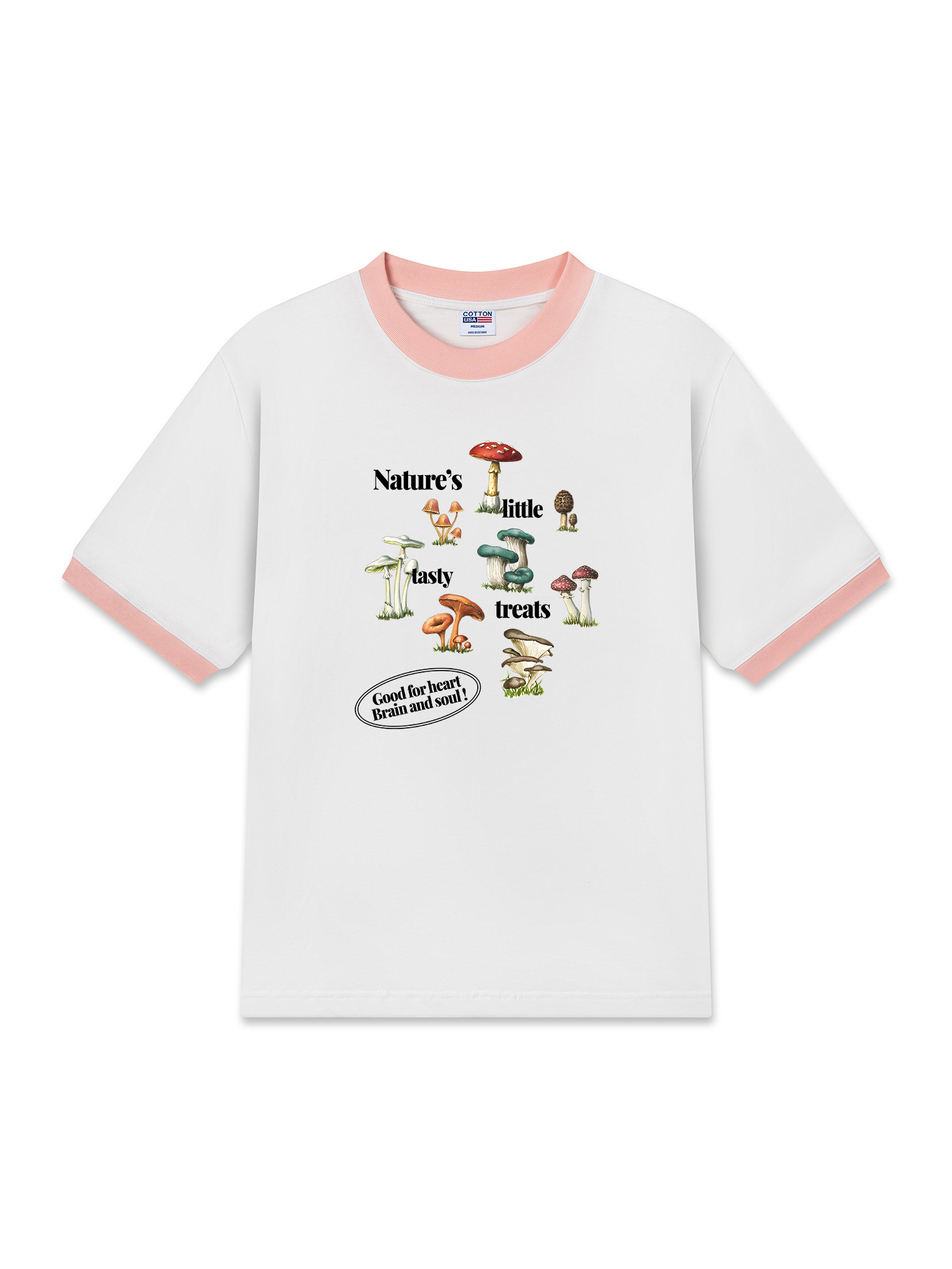 Áo Thun Ringer Relaxed Fit Tropical Mushroom Fungi