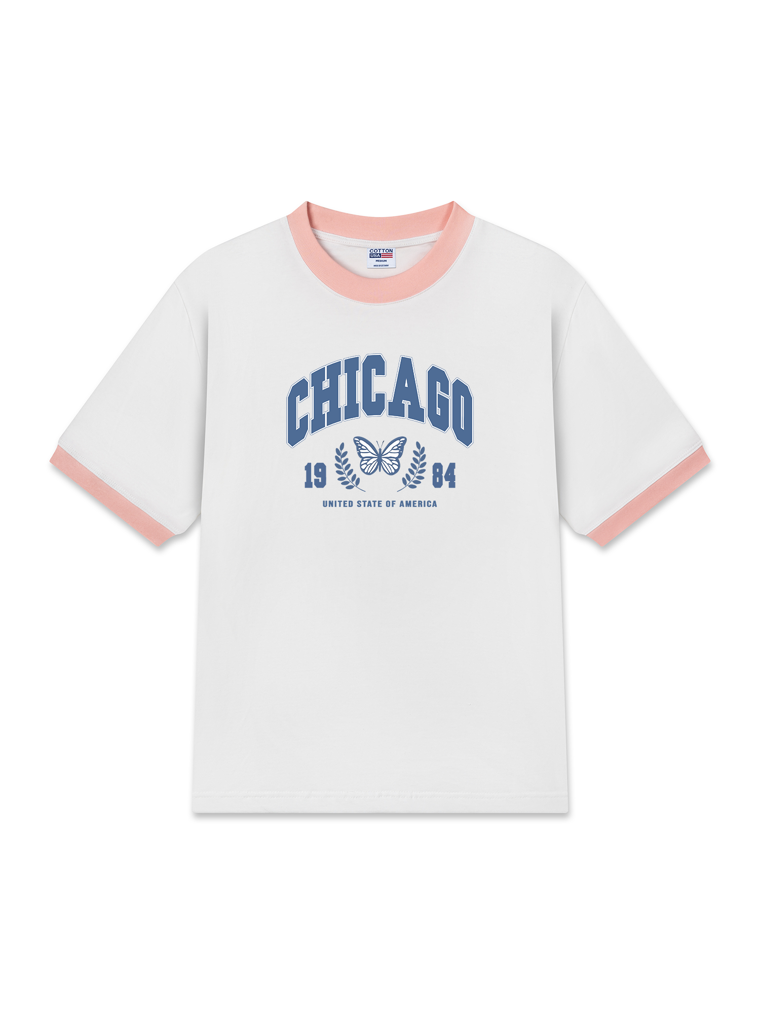 Áo Thun Ringer Relaxed Fit City Chicago