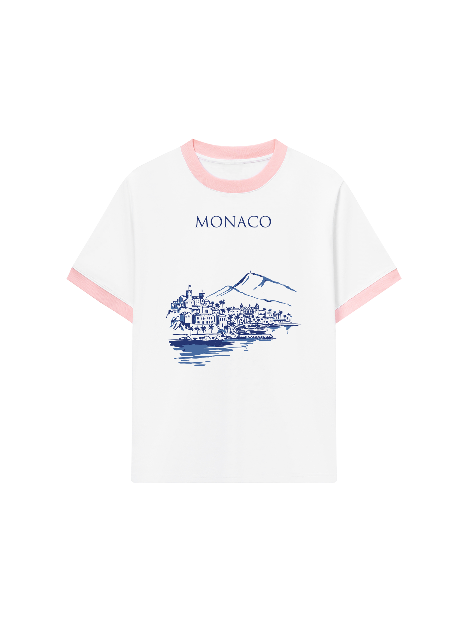 Áo Thun Ringer Relaxed Fit City Monaco
