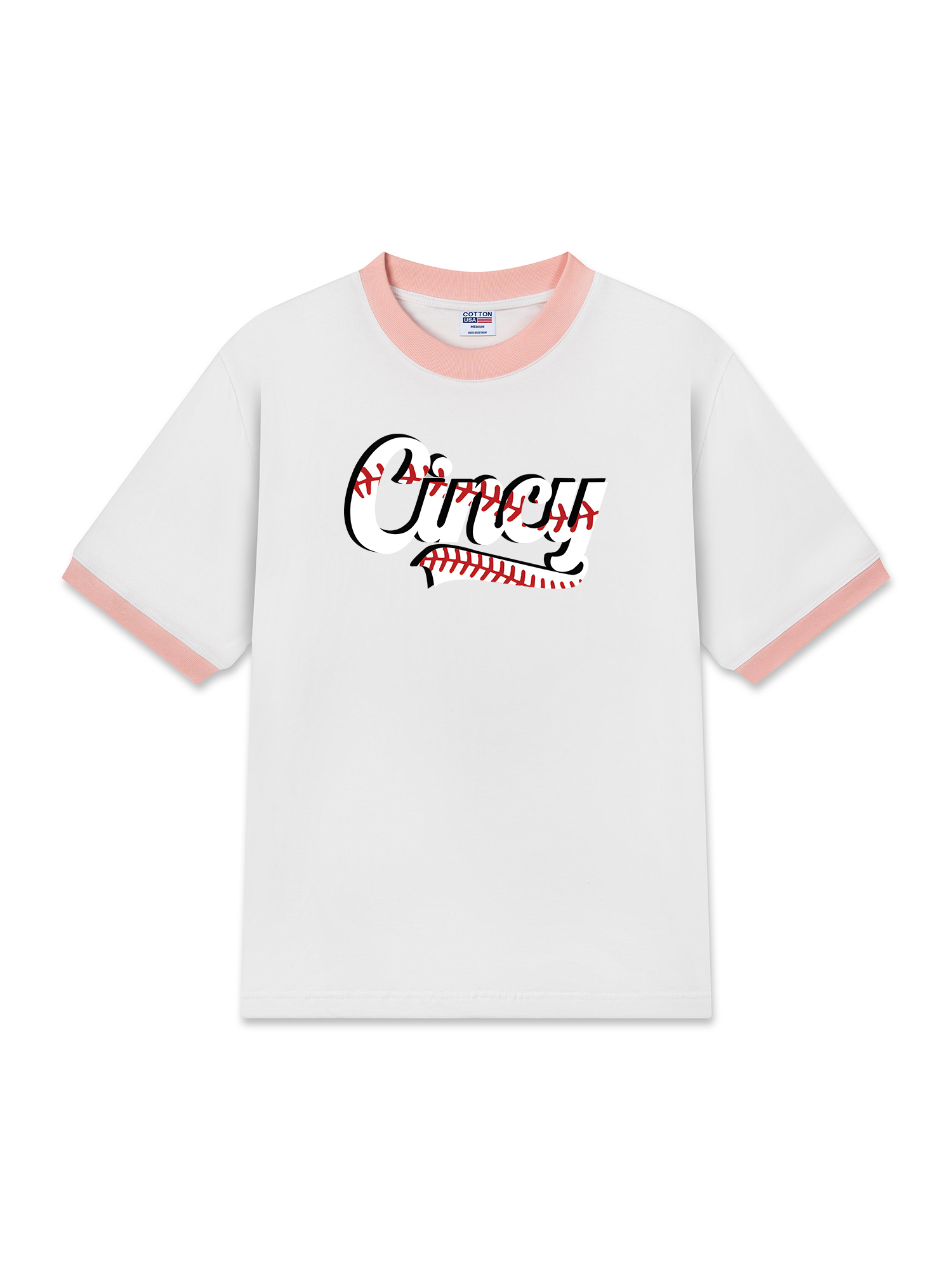 Áo Thun Ringer Relaxed Fit Baseball Cincy