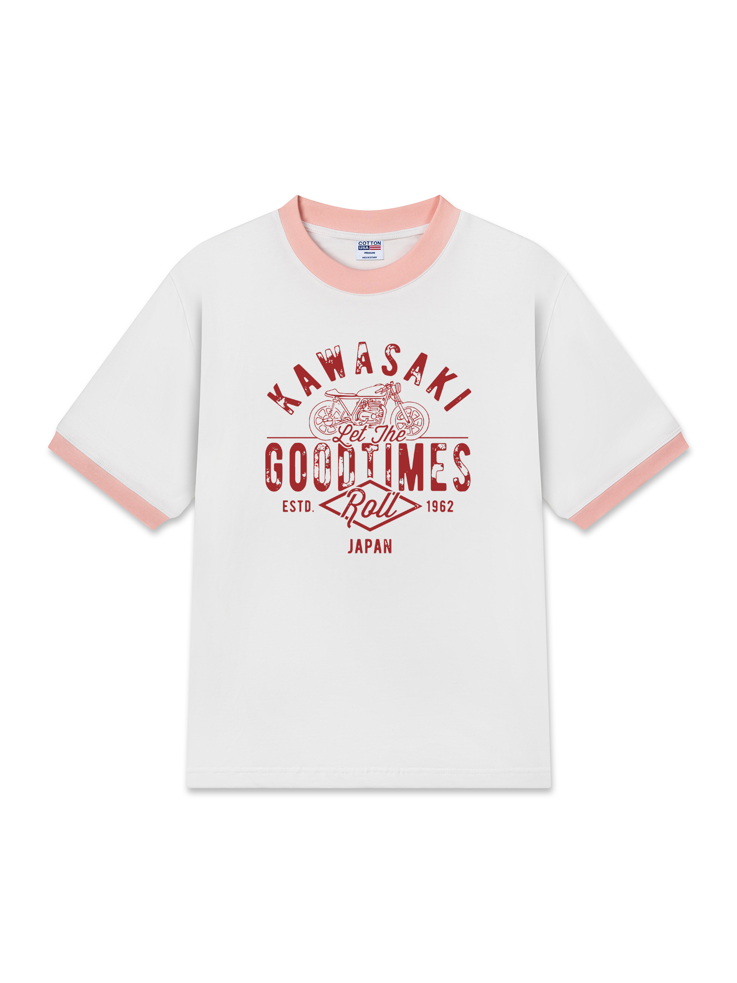 Áo Thun Ringer Relaxed Fit Kawasaki Let The Good Times