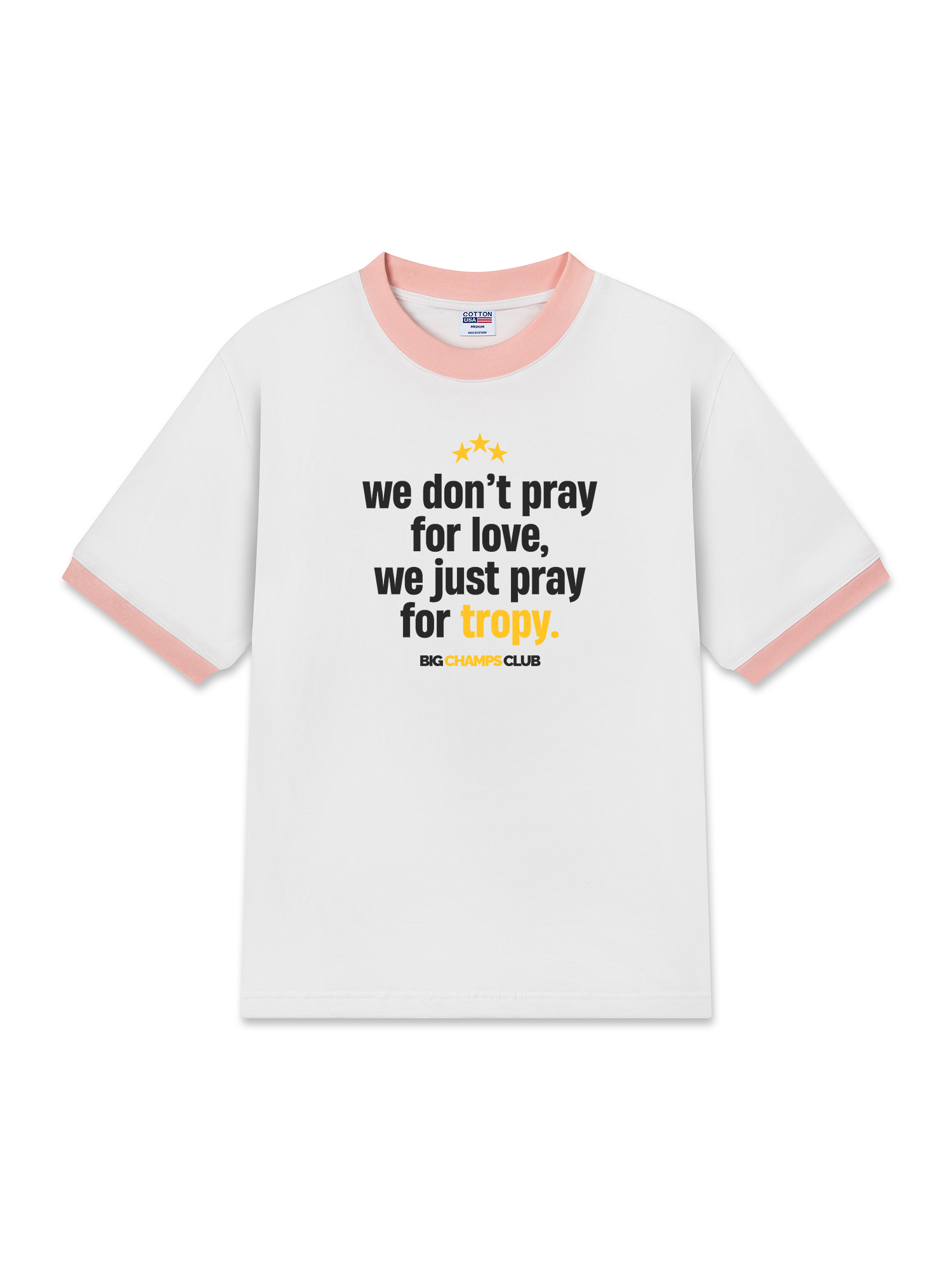 Áo Thun Ringer Relaxed Fit Champions Pray For Tropy