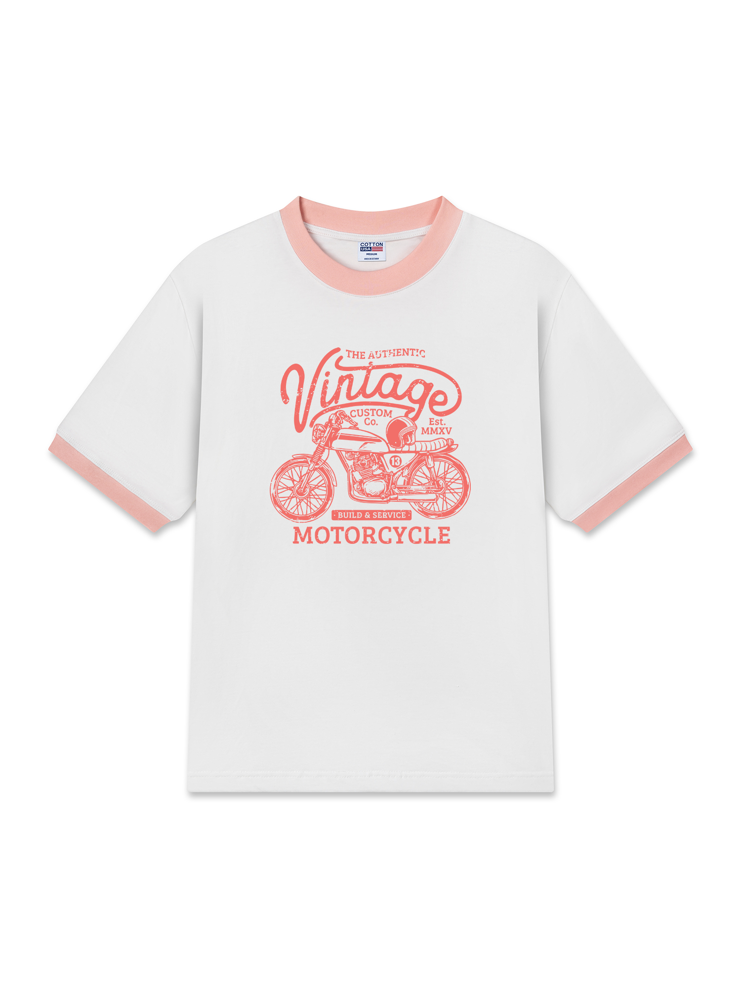 Áo Thun Ringer Relaxed Fit The Authenic Motorcycle