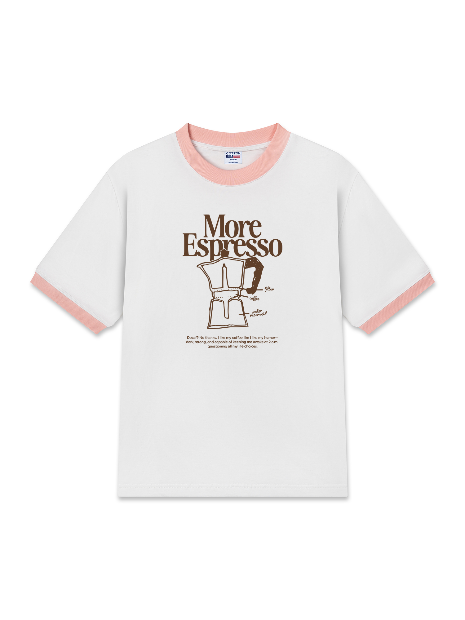 Áo Thun Ringer Relaxed Fit More Espresso