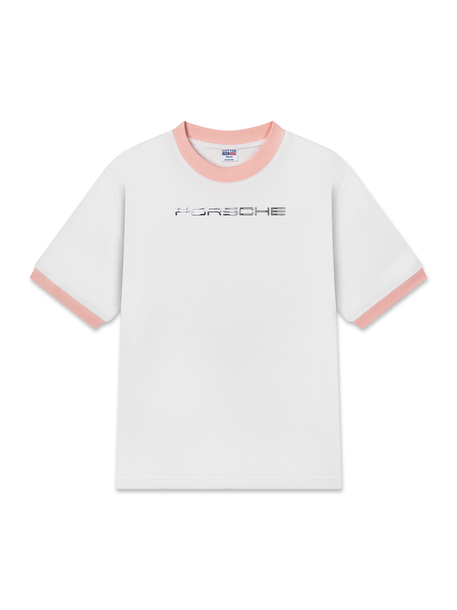 Áo Thun Ringer Relaxed Fit Porsche Chrome Typo