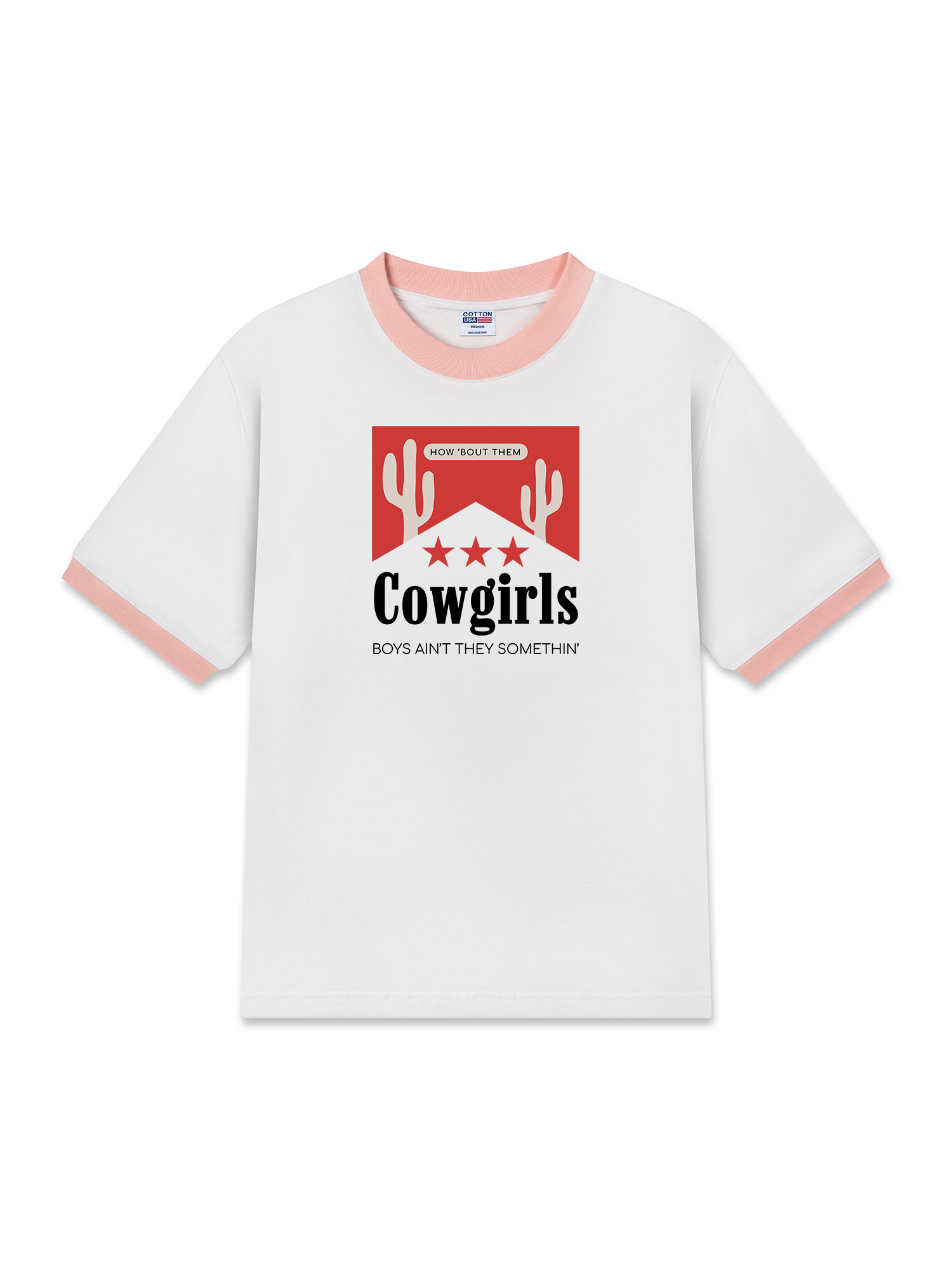 Áo Thun Ringer Relaxed Fit Marlboro How About Them Cowgirl