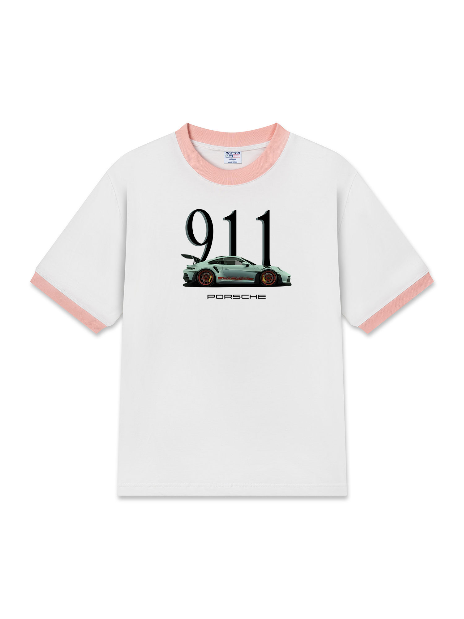 Áo Thun Ringer Relaxed Fit 911 Porsche