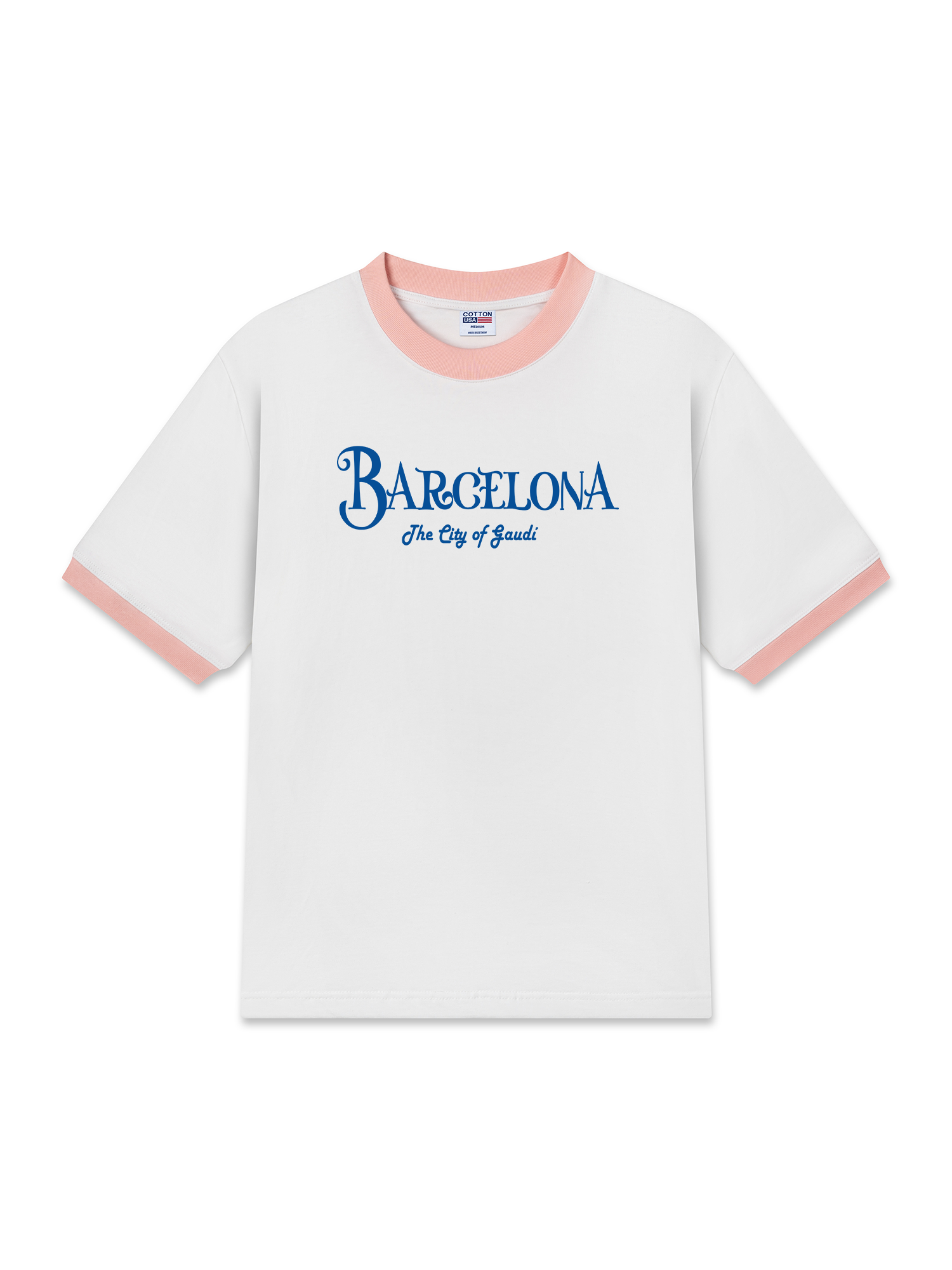 Áo Thun Ringer Relaxed Fit Barcelona