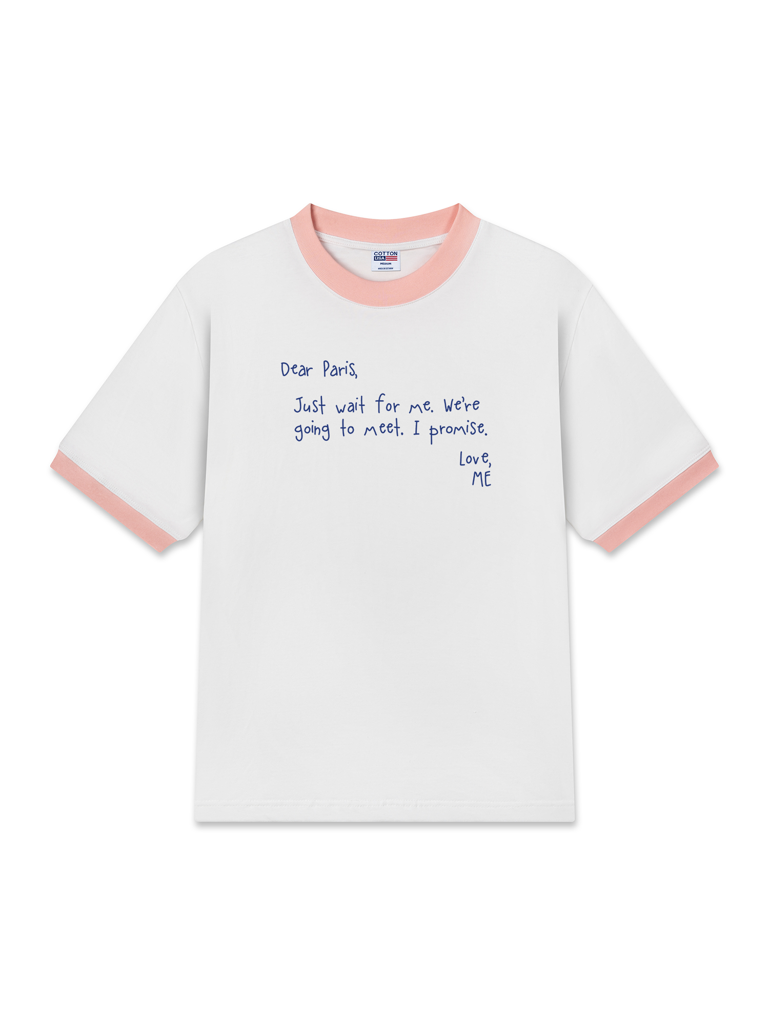 Áo Thun Ringer Relaxed Fit City Dear Paris