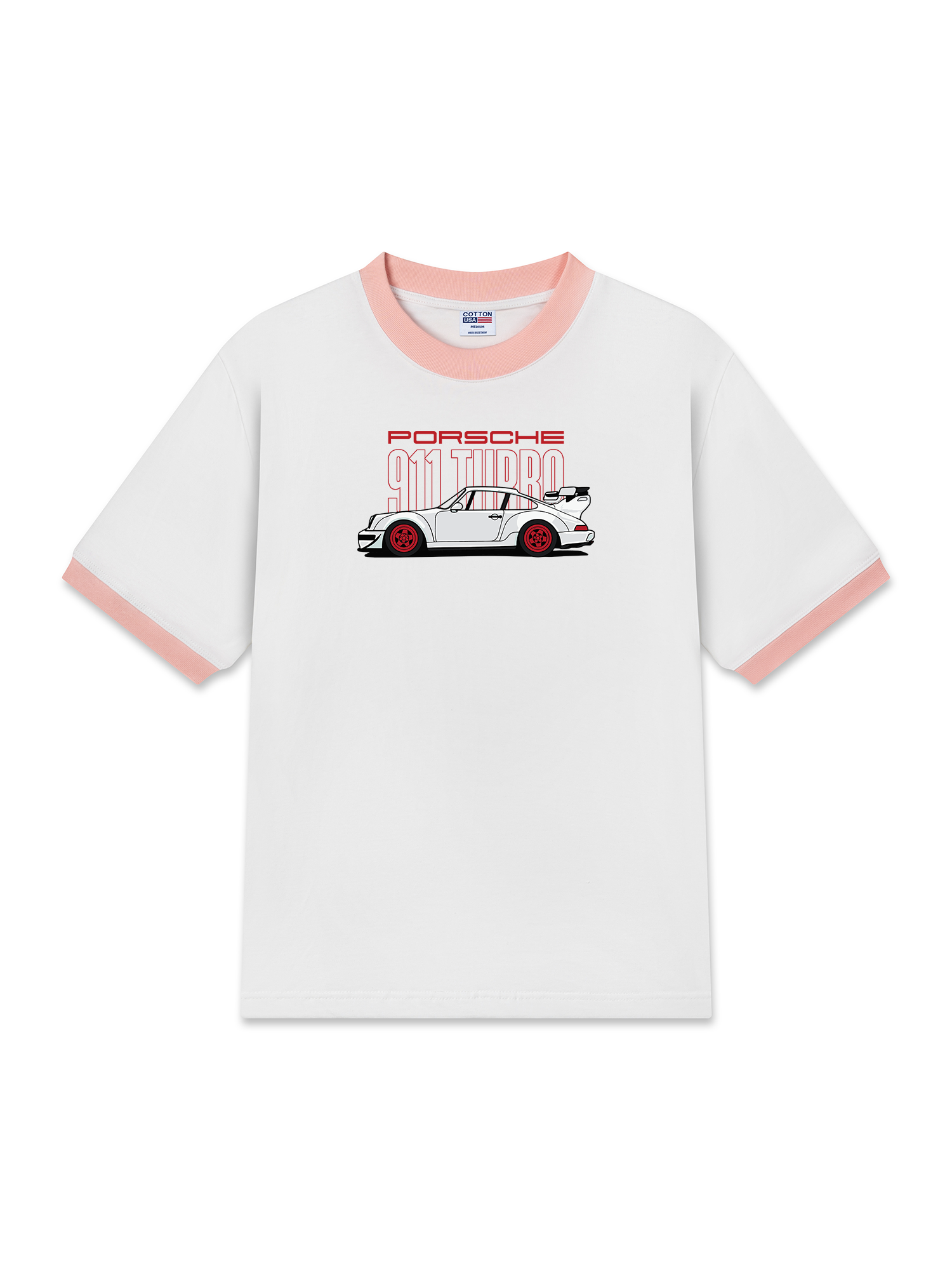 Áo Thun Ringer Relaxed Fit Porsche 911 Turbo