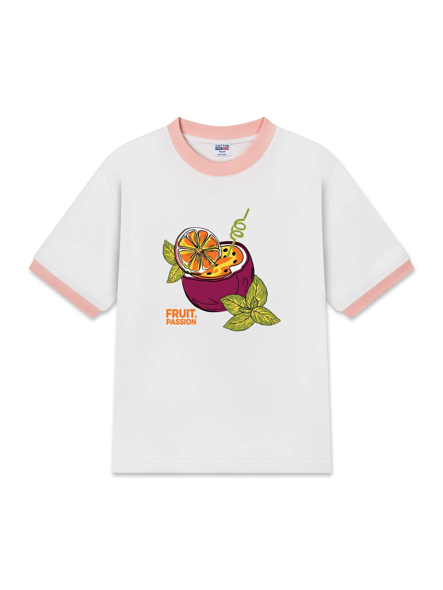 Áo Thun Ringer Relaxed Fit Tropical Passion Fruit