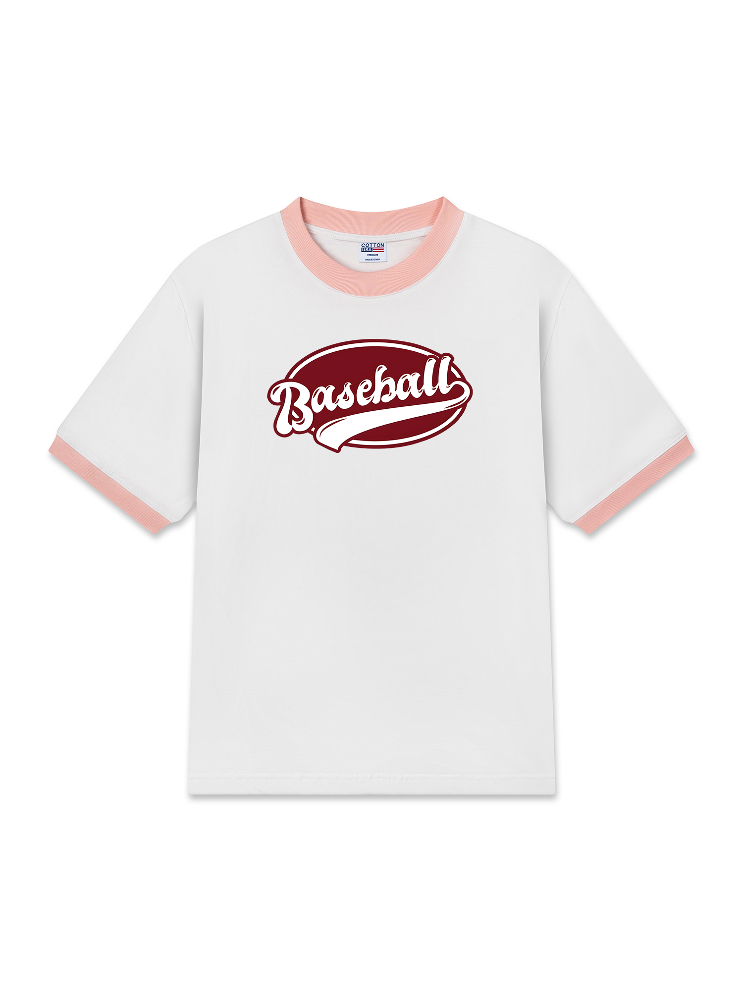 Áo Thun Ringer Relaxed Fit Baseball Retro