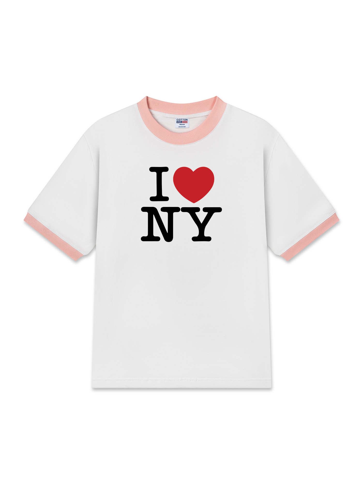 Áo Thun Ringer Relaxed Fit City I love NY