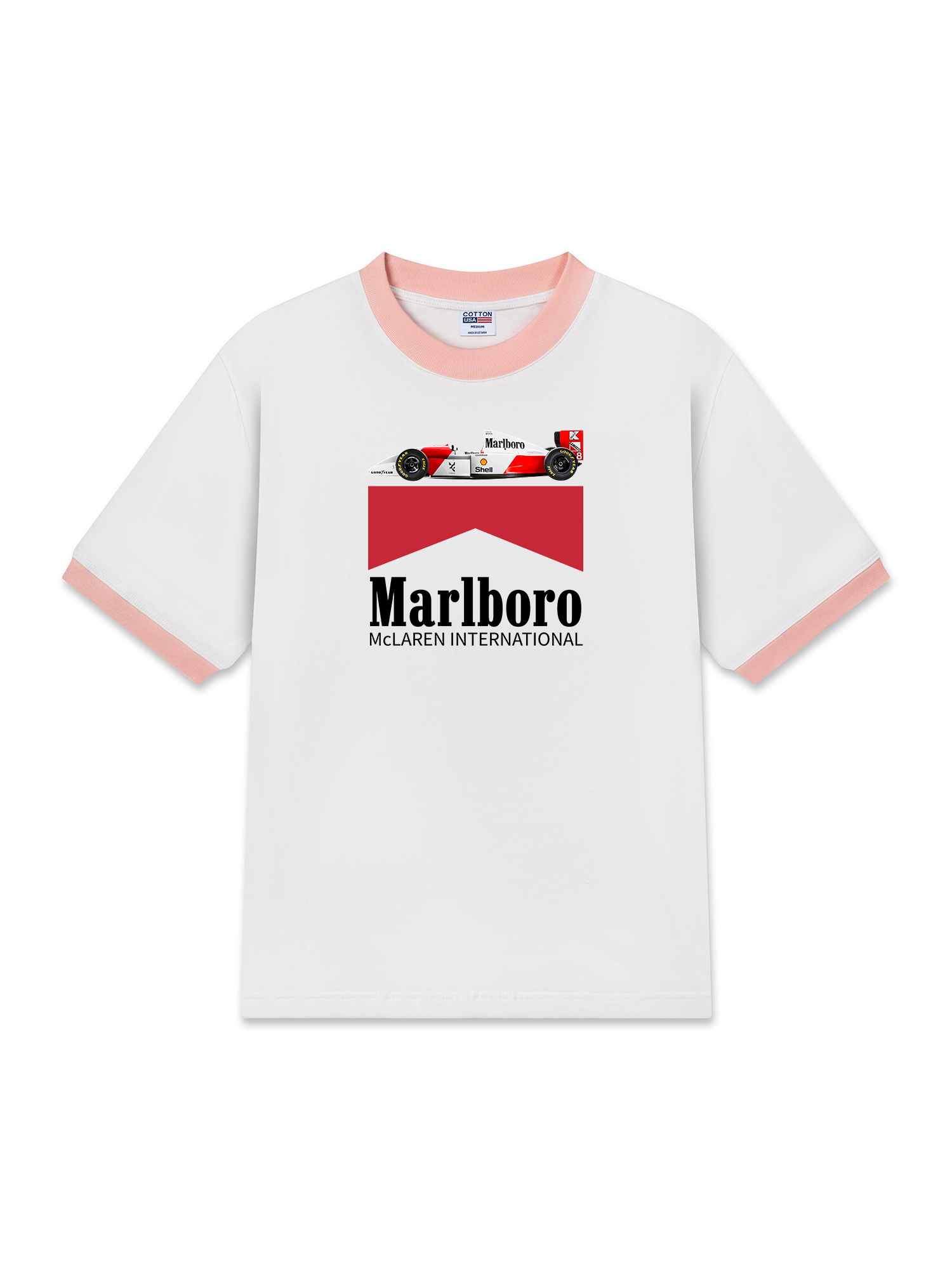 Áo Thun Ringer Relaxed Fit Marlboro International Race